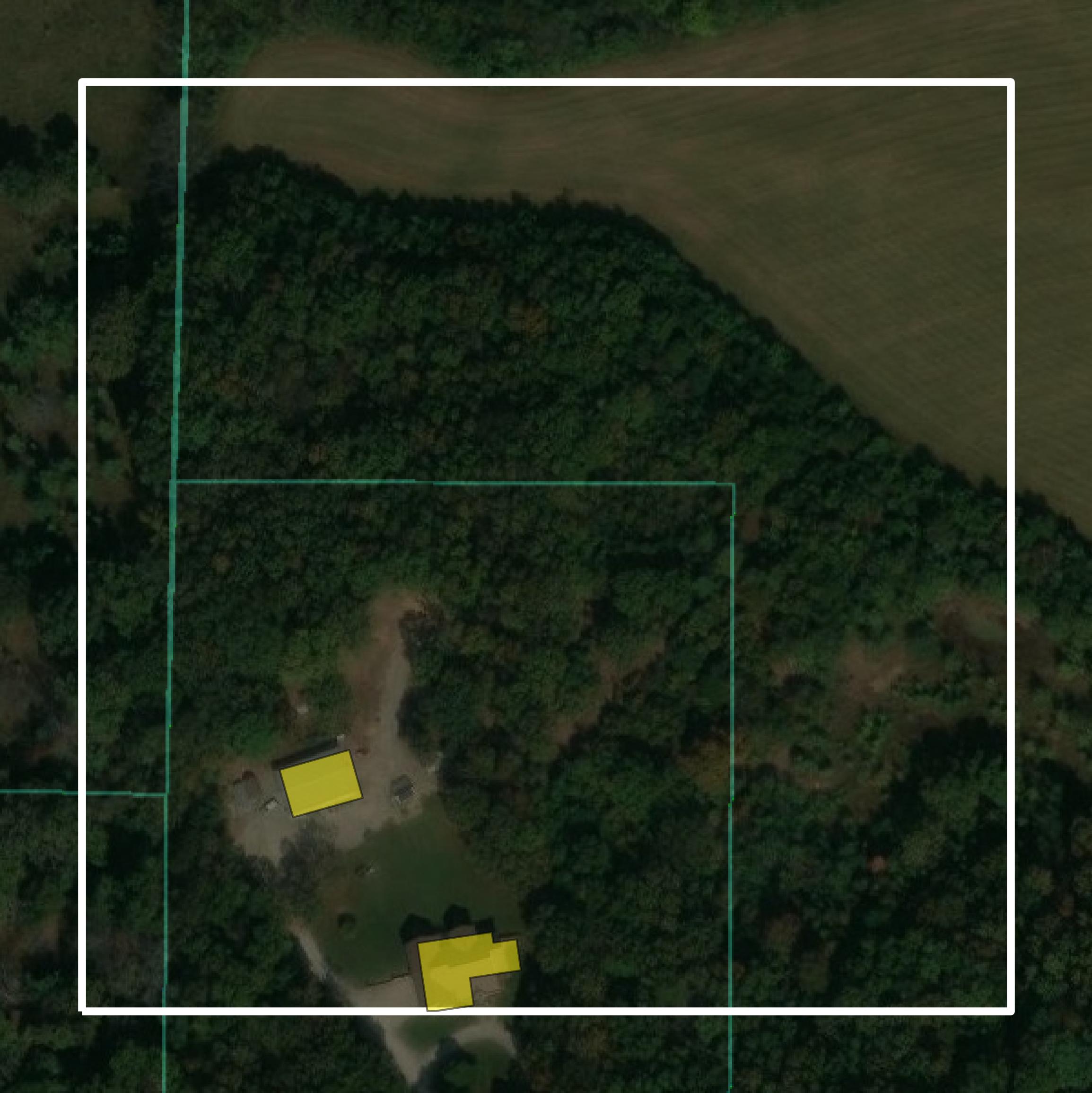 This image shows parcel and building data in Howell County created using GIS data in Equator.