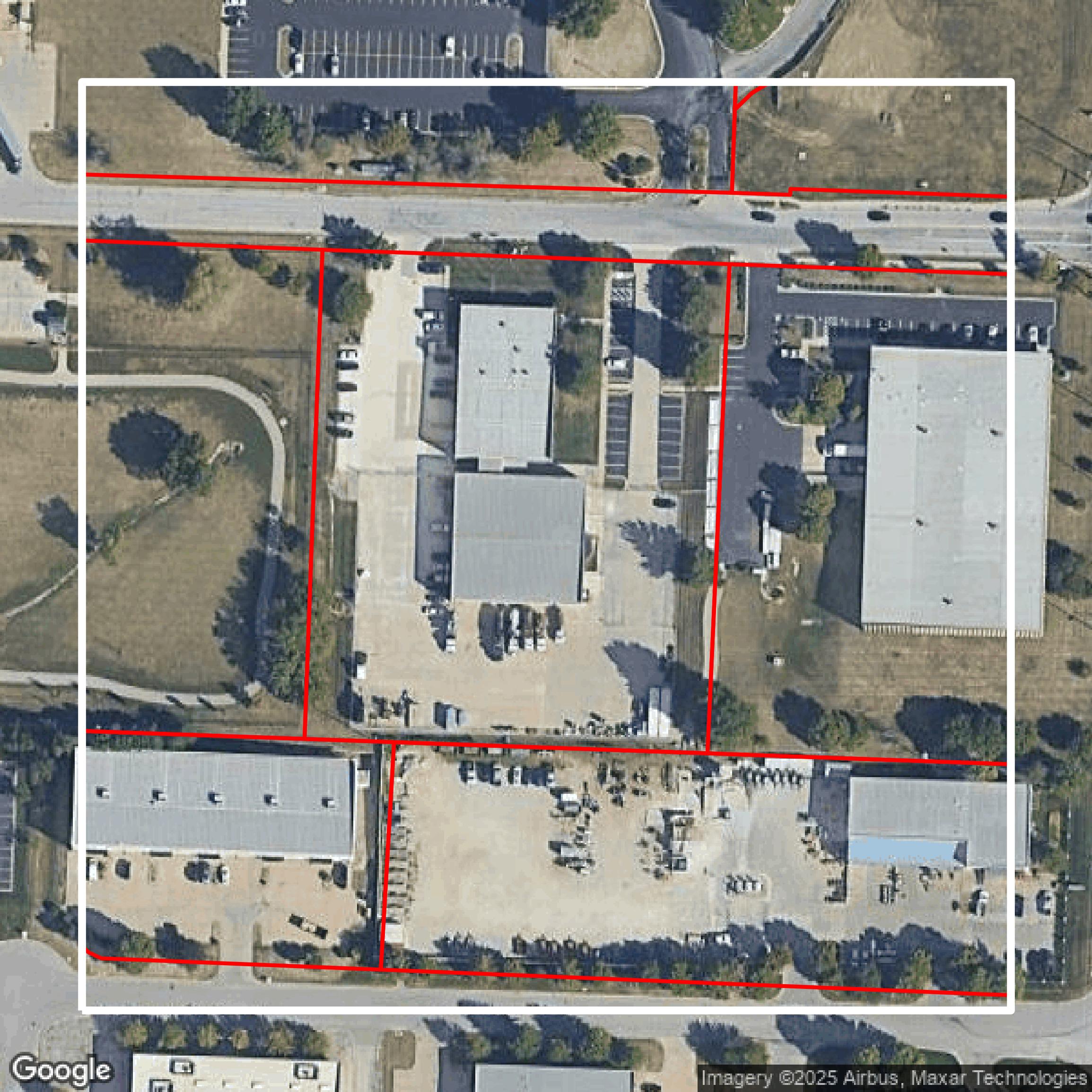 This image shows parcel data in Jackson County created using GIS data in Equator.