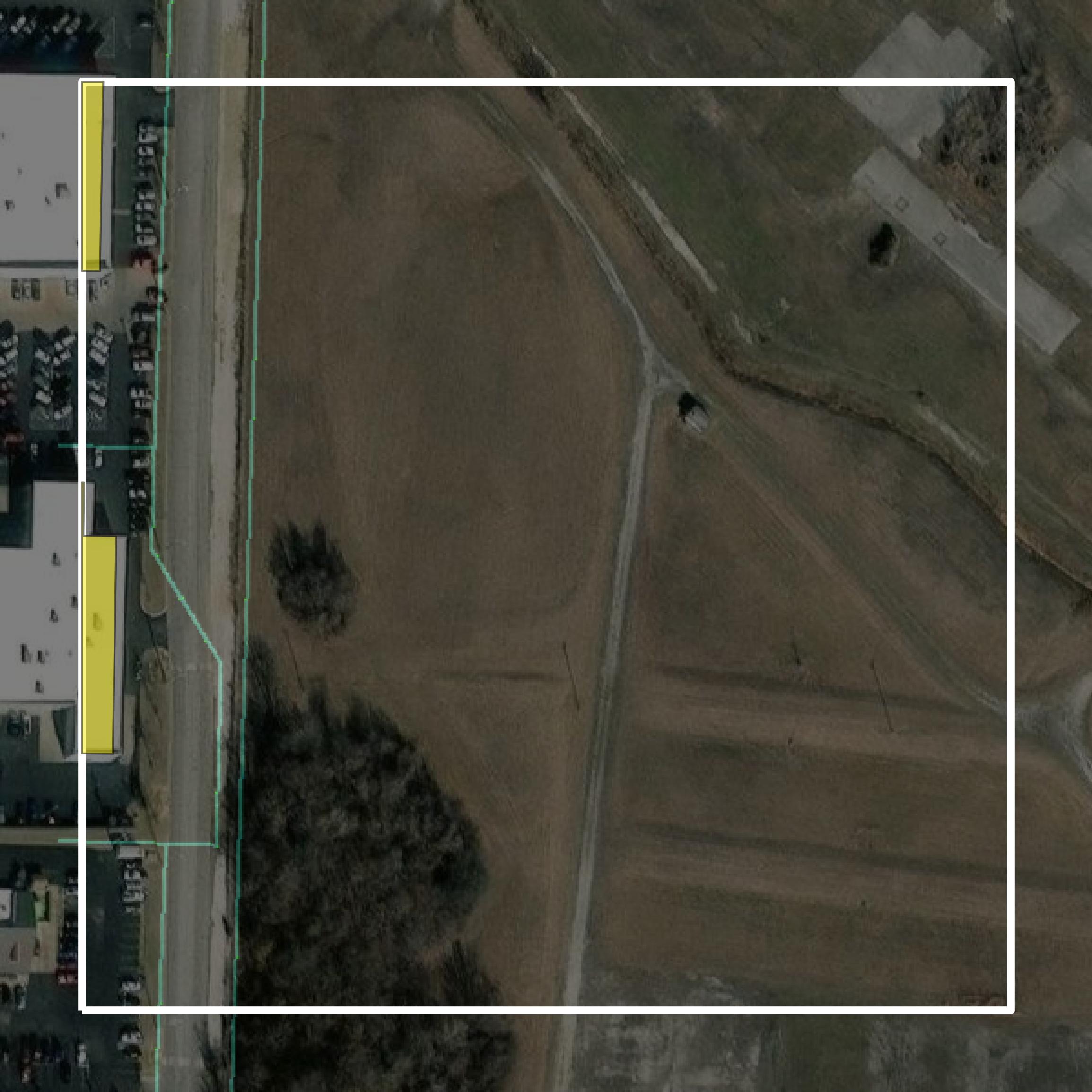This image shows parcel and building data in Jasper County created using GIS data in Equator.