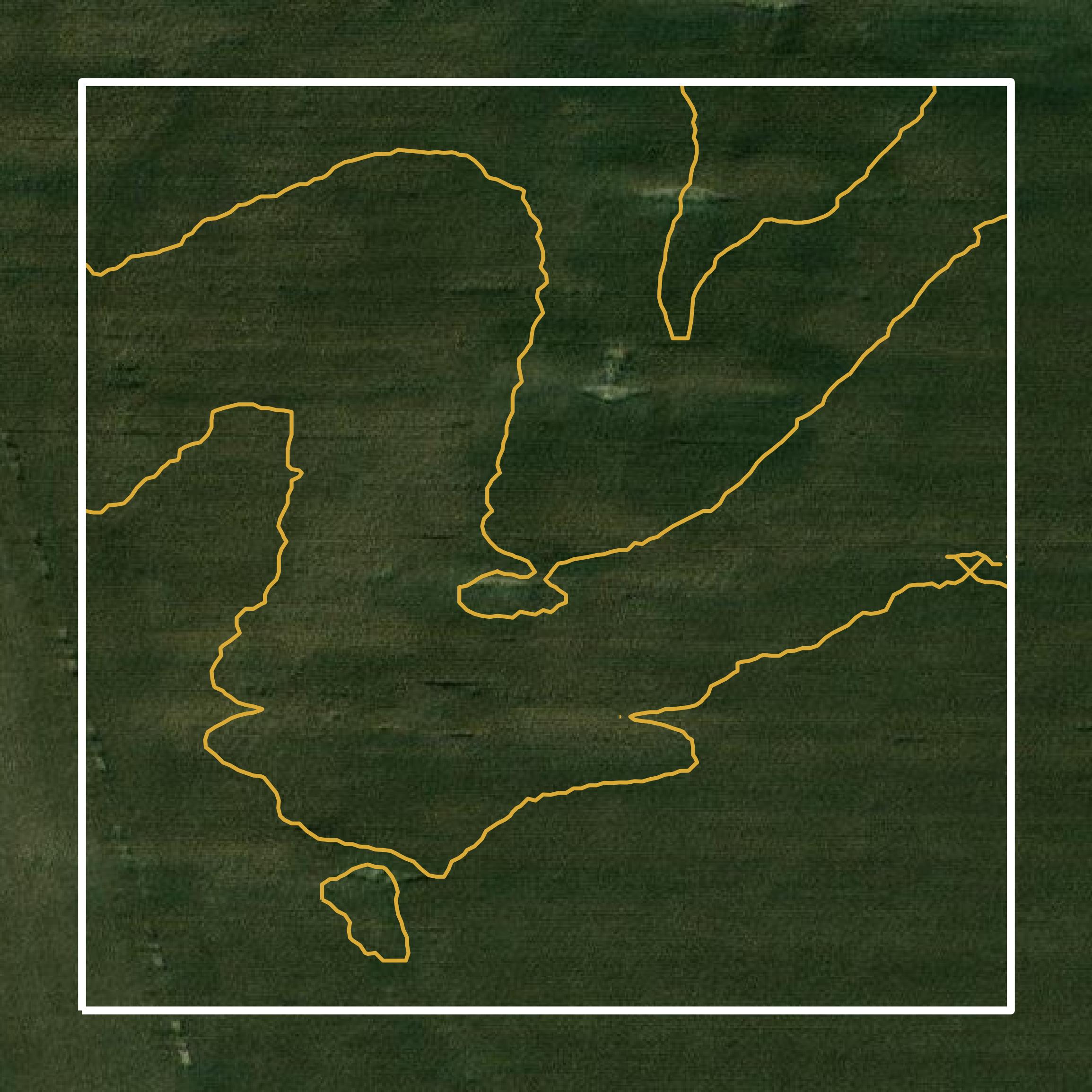 This image shows a contour map in Lewis County created using GIS data in Equator.