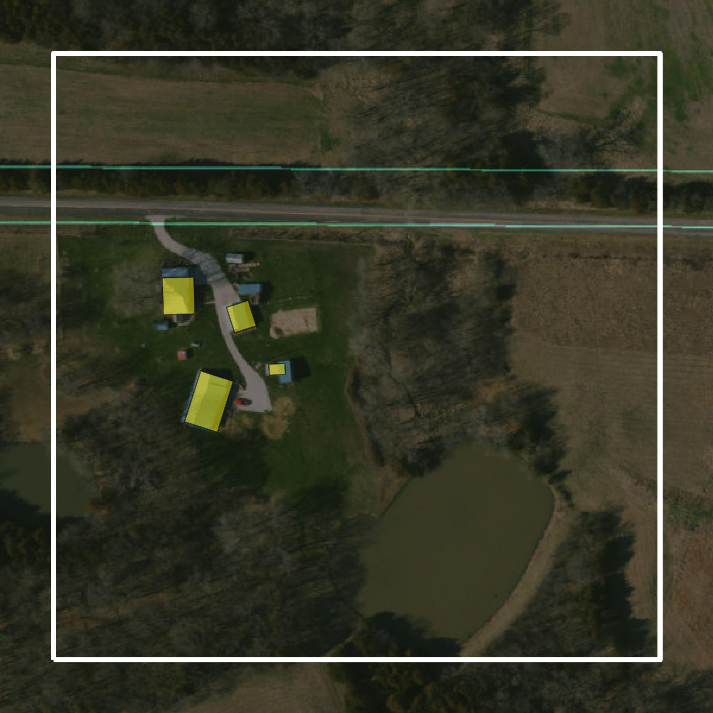 This image shows parcel and building data in Lewis County created using GIS data in Equator.