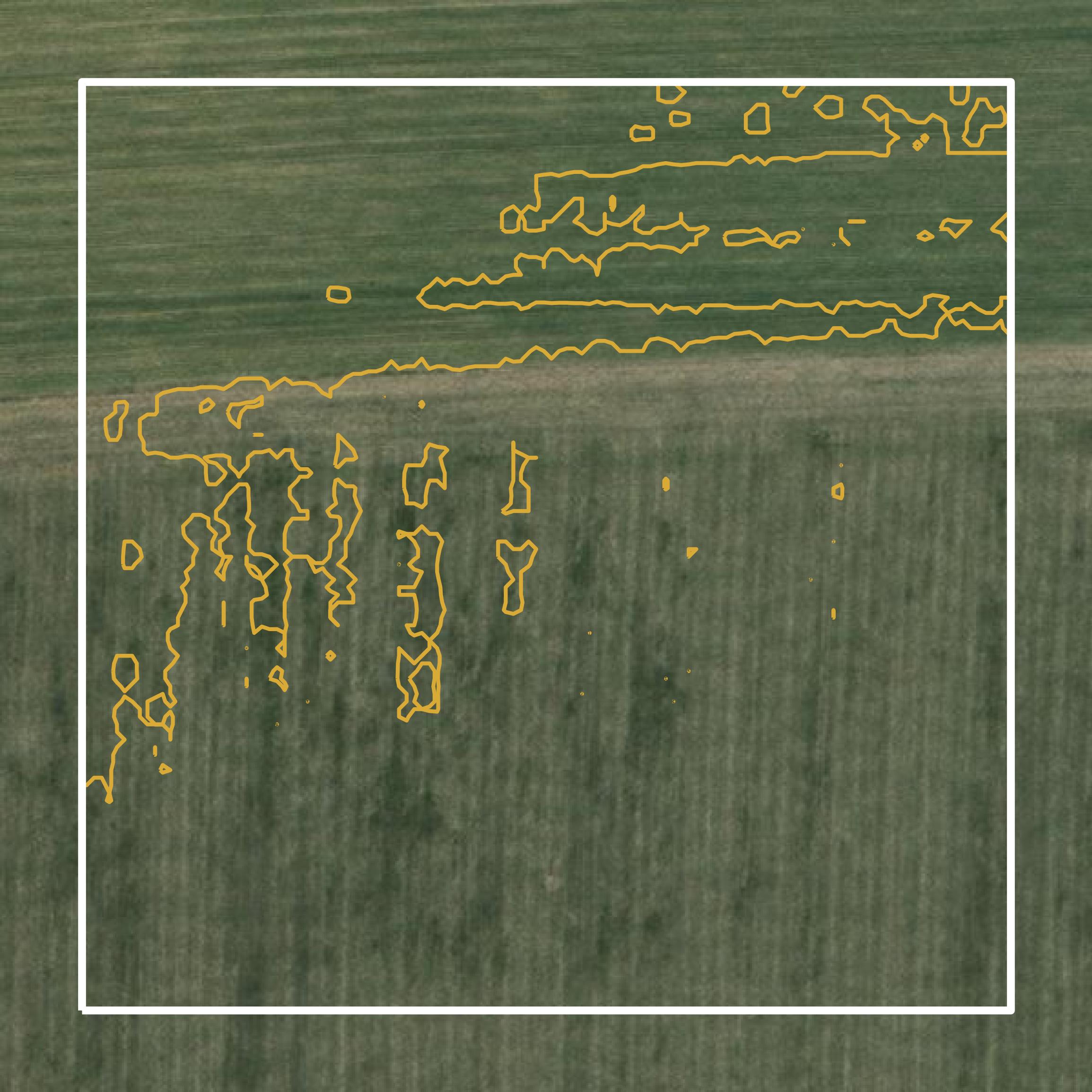 This image shows a contour map in Lincoln County created using GIS data in Equator.