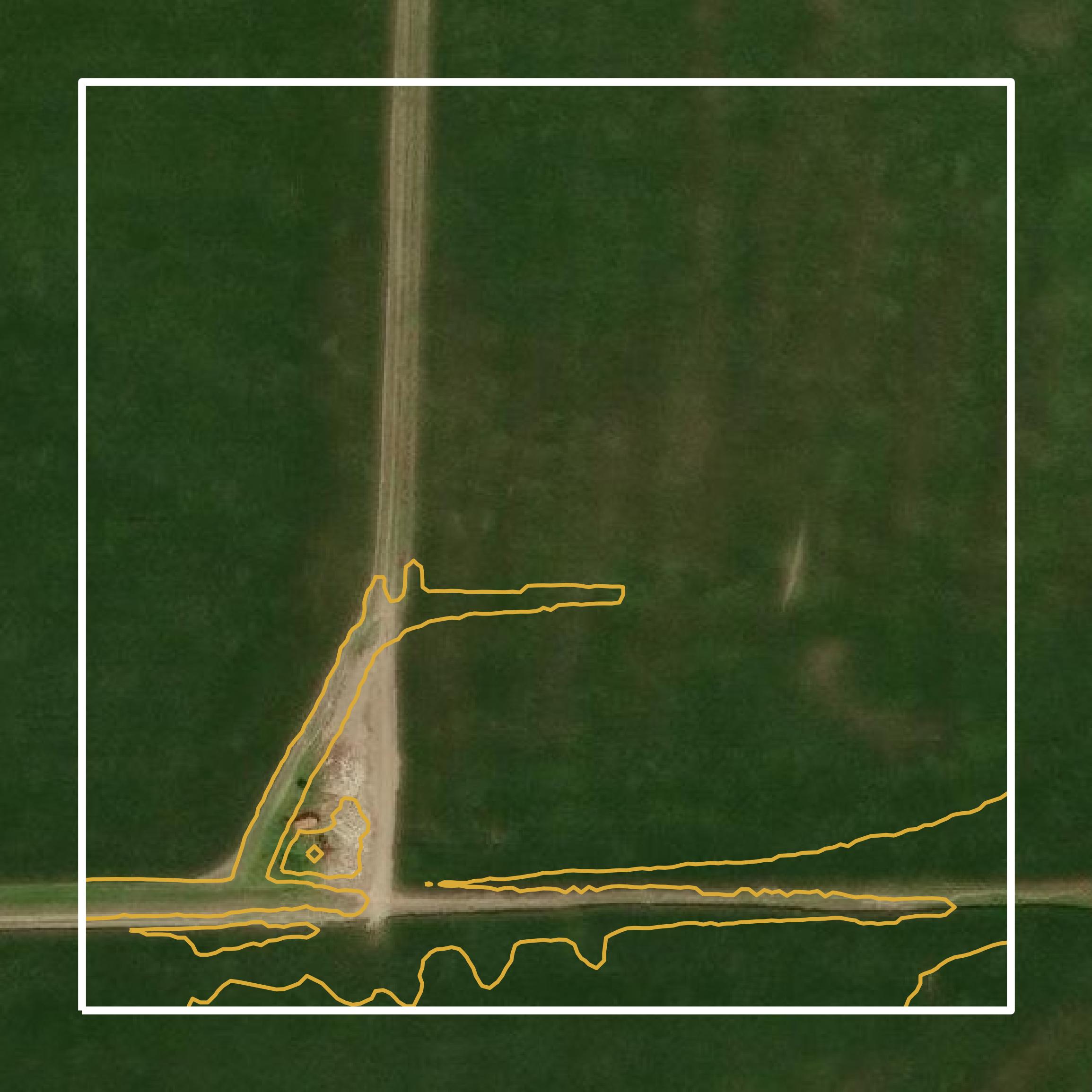 This image shows a contour map in Linn County created using GIS data in Equator.