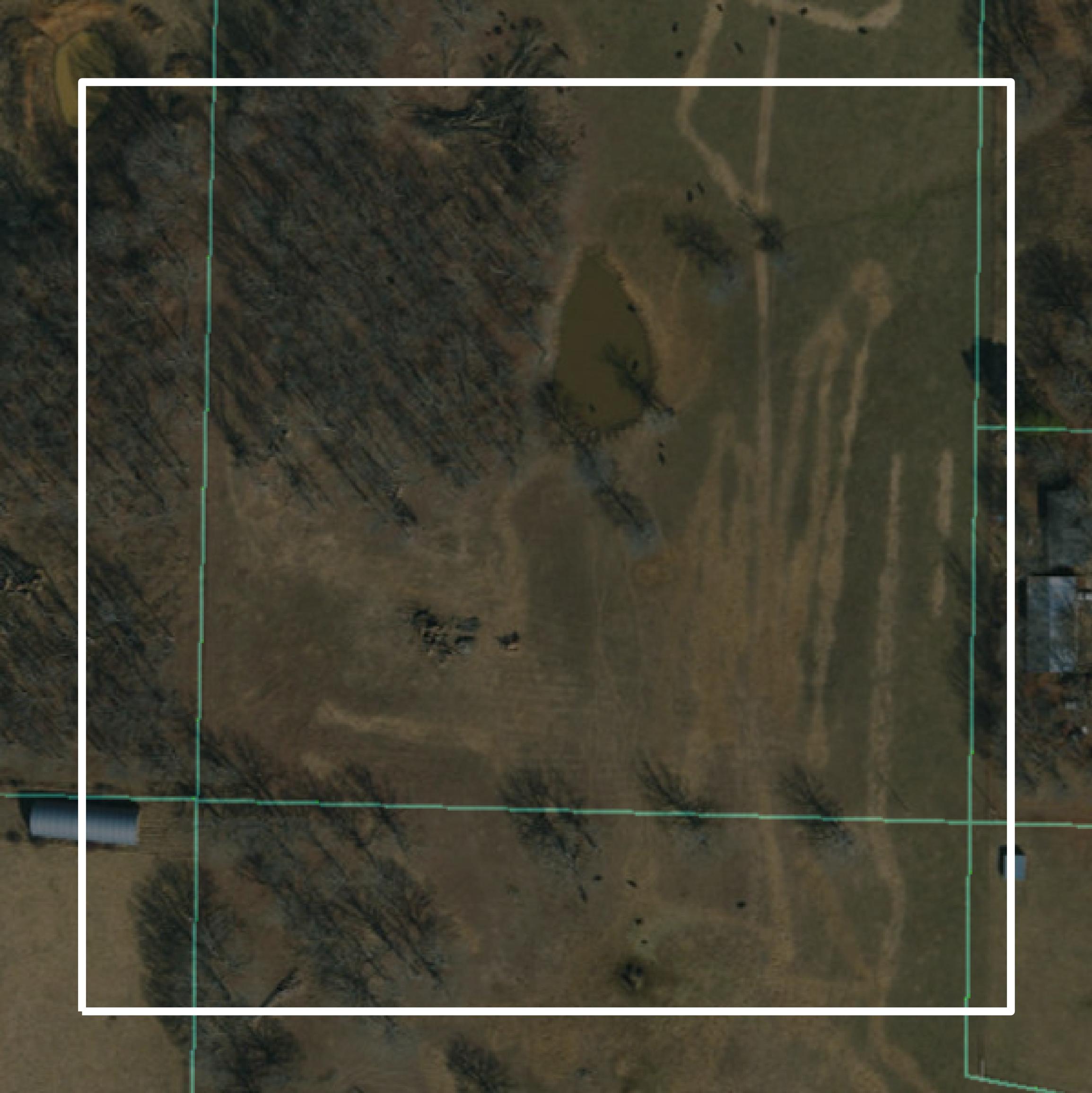 This image shows parcel and building data in Maries County created using GIS data in Equator.