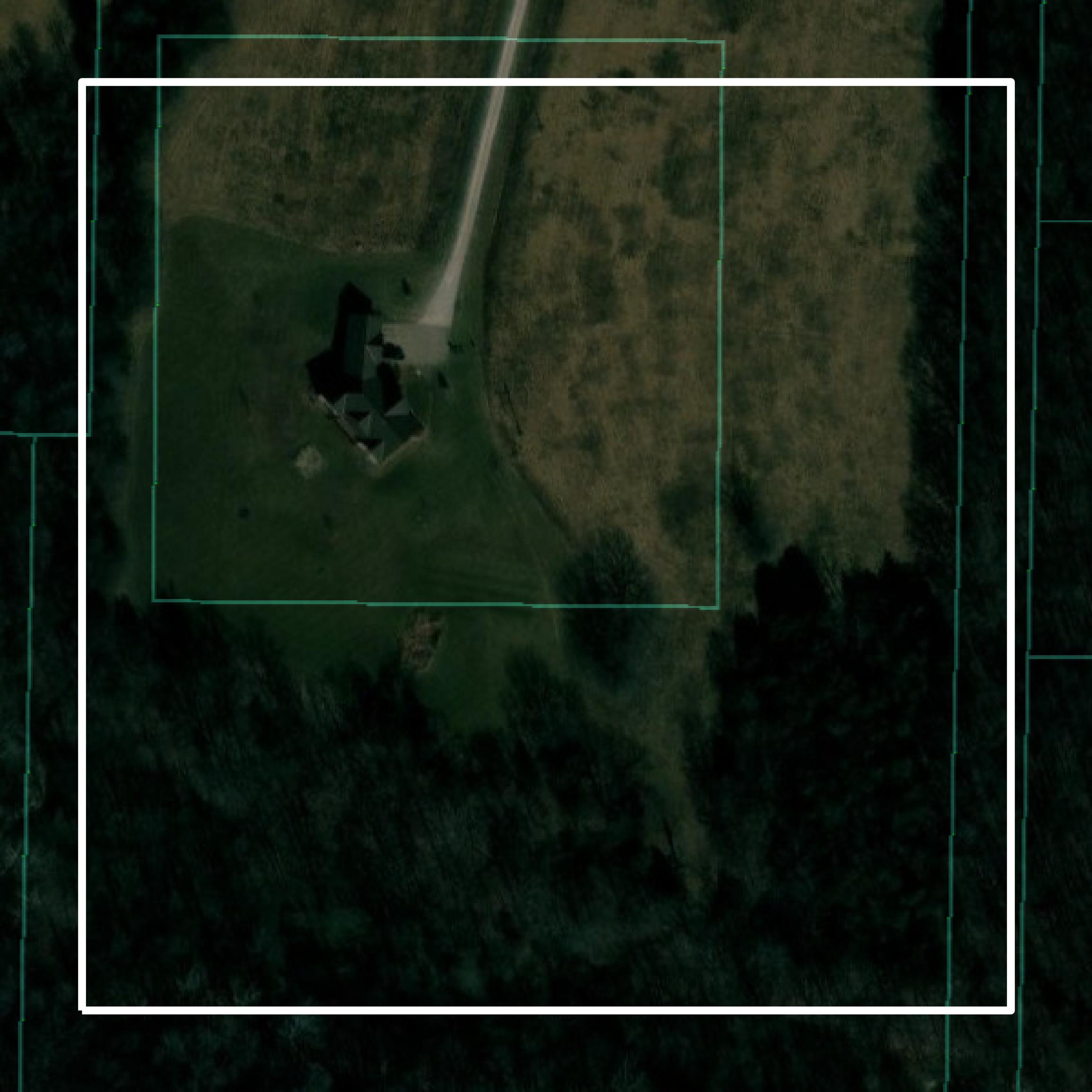 This image shows parcel and building data in Marion County created using GIS data in Equator.