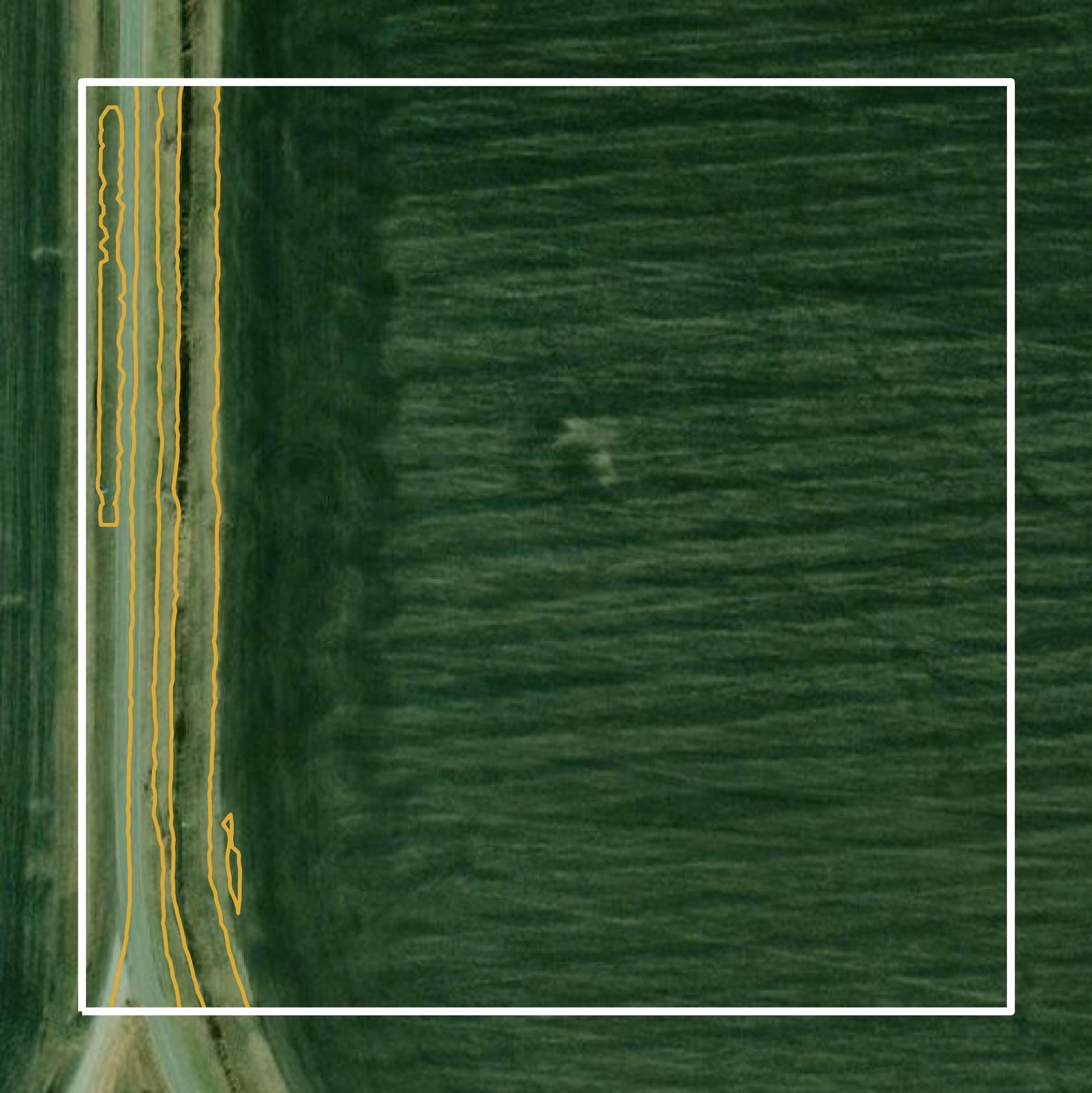 This image shows a contour map in Mississippi County created using GIS data in Equator.