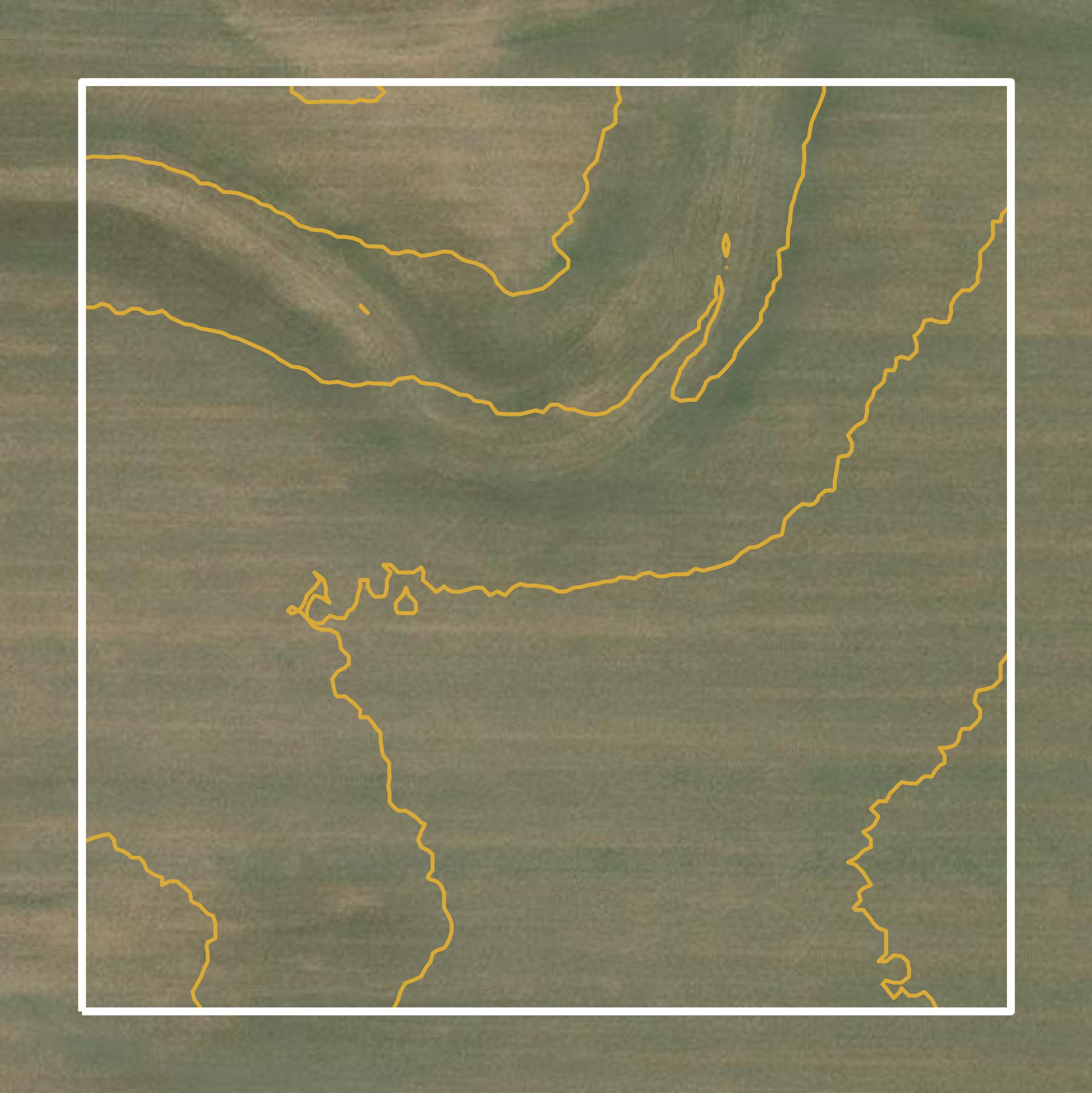 This image shows a contour map in Monroe County created using GIS data in Equator.
