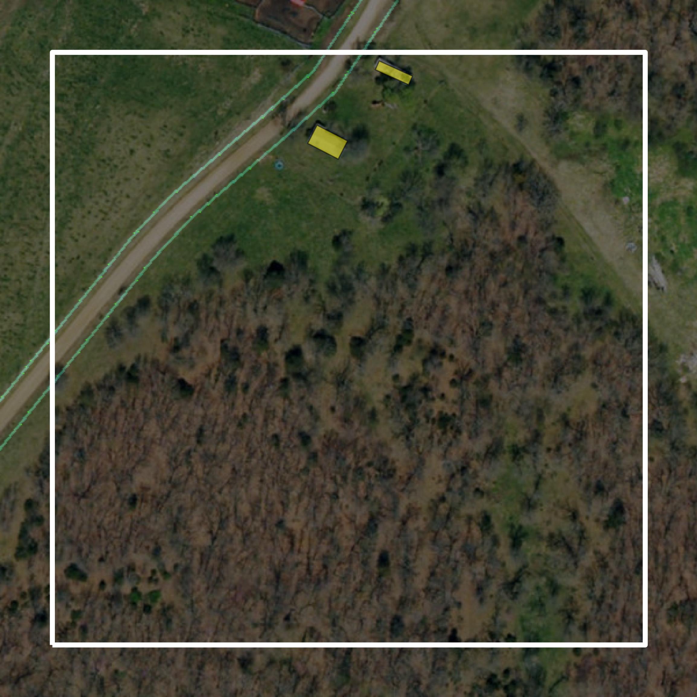 This image shows parcel and building data in Morgan County created using GIS data in Equator.