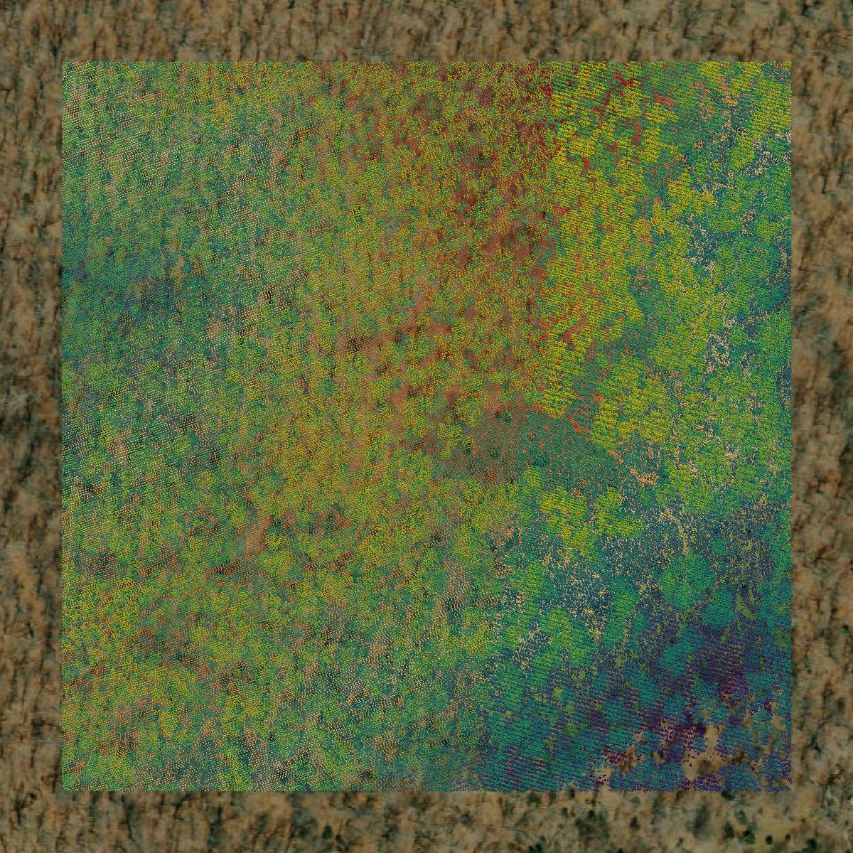 This image shows a LiDAR point cloud in Morgan County created using GIS data in Equator.