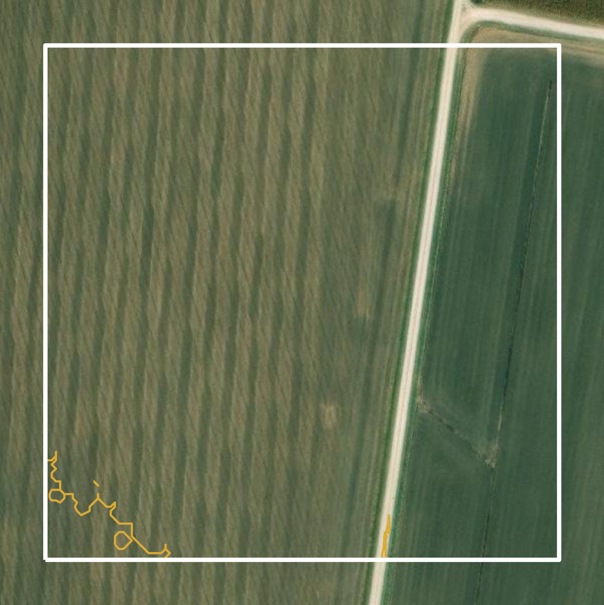 This image shows a contour map in Perry County created using GIS data in Equator.
