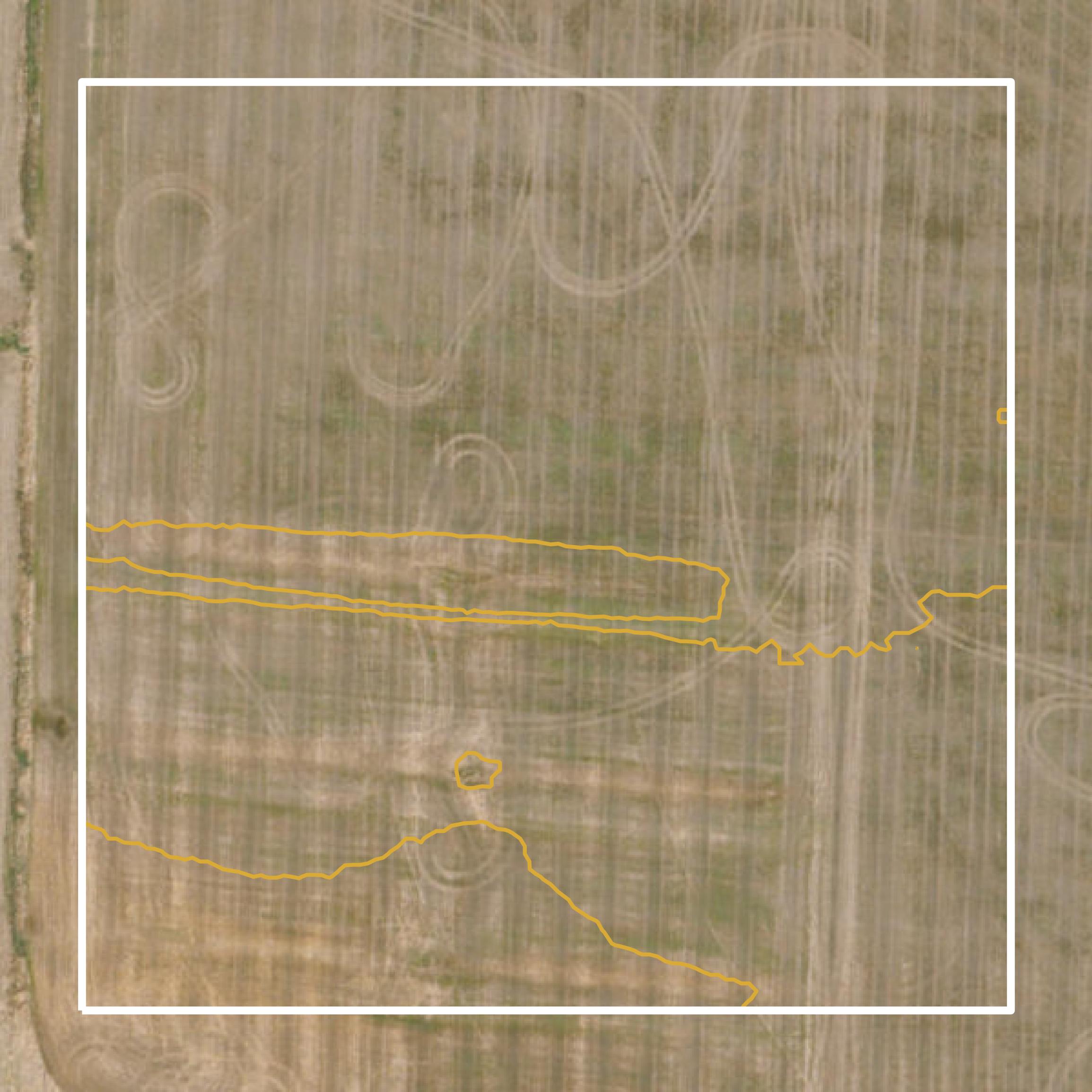 This image shows a contour map in Pike County created using GIS data in Equator.