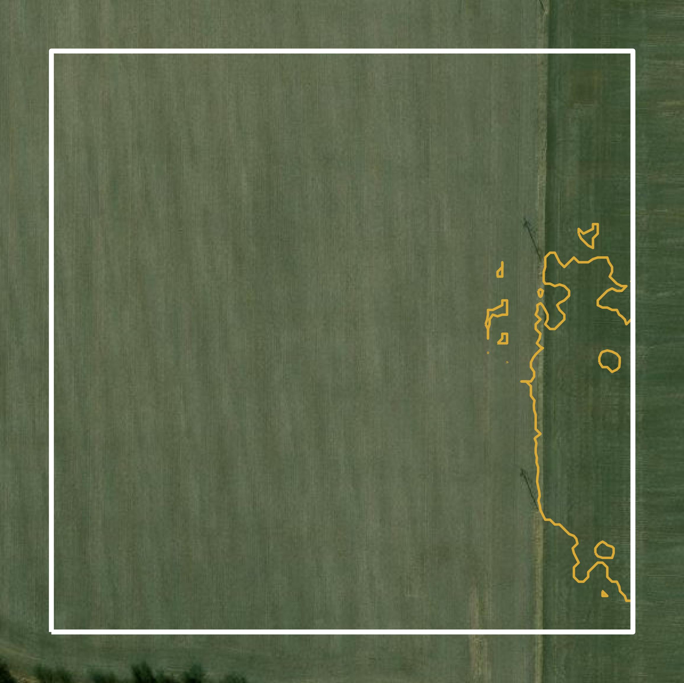 This image shows a contour map in Ralls County created using GIS data in Equator.