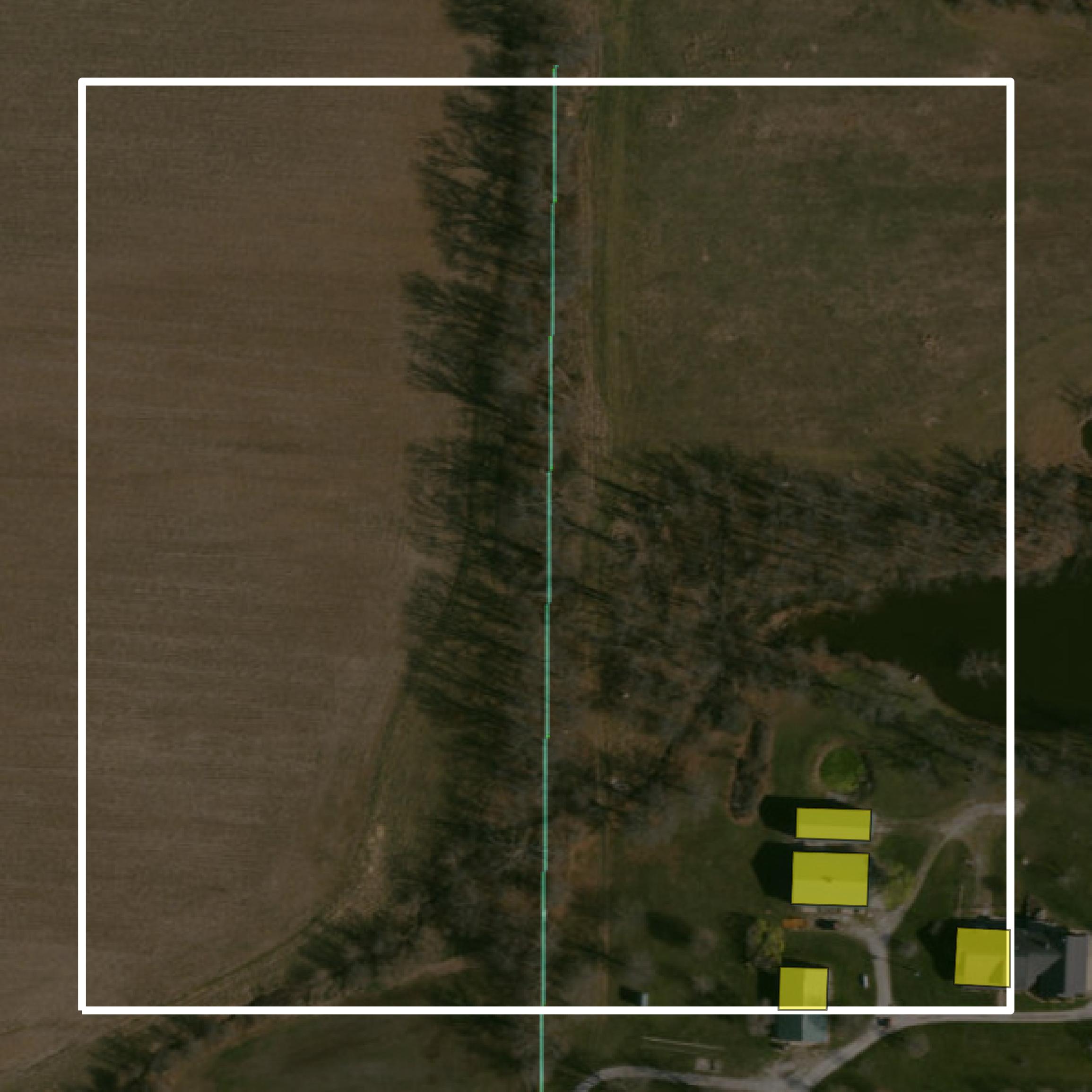 This image shows parcel and building data in Ralls County created using GIS data in Equator.