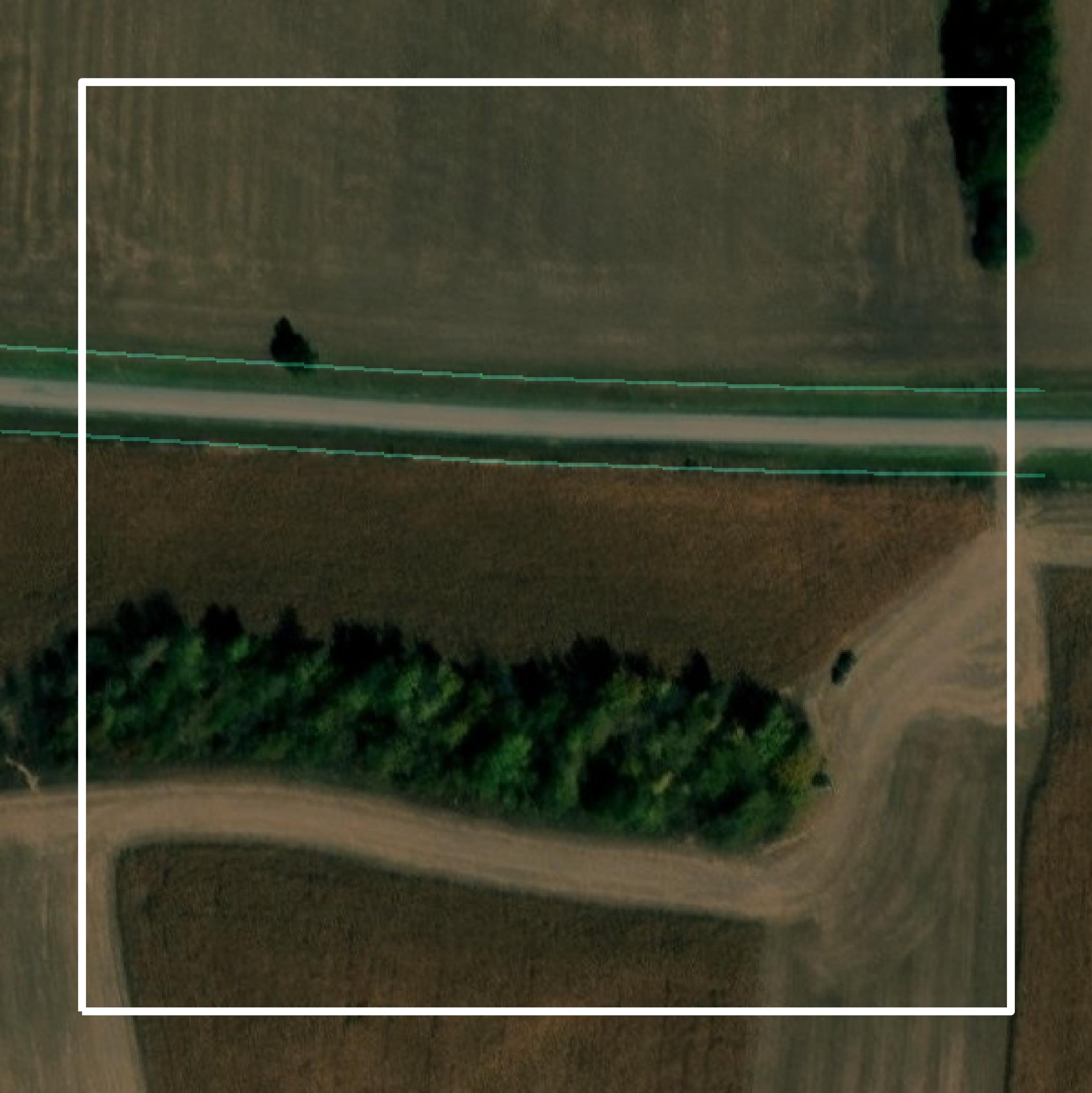 This image shows parcel and building data in Randolph County created using GIS data in Equator.