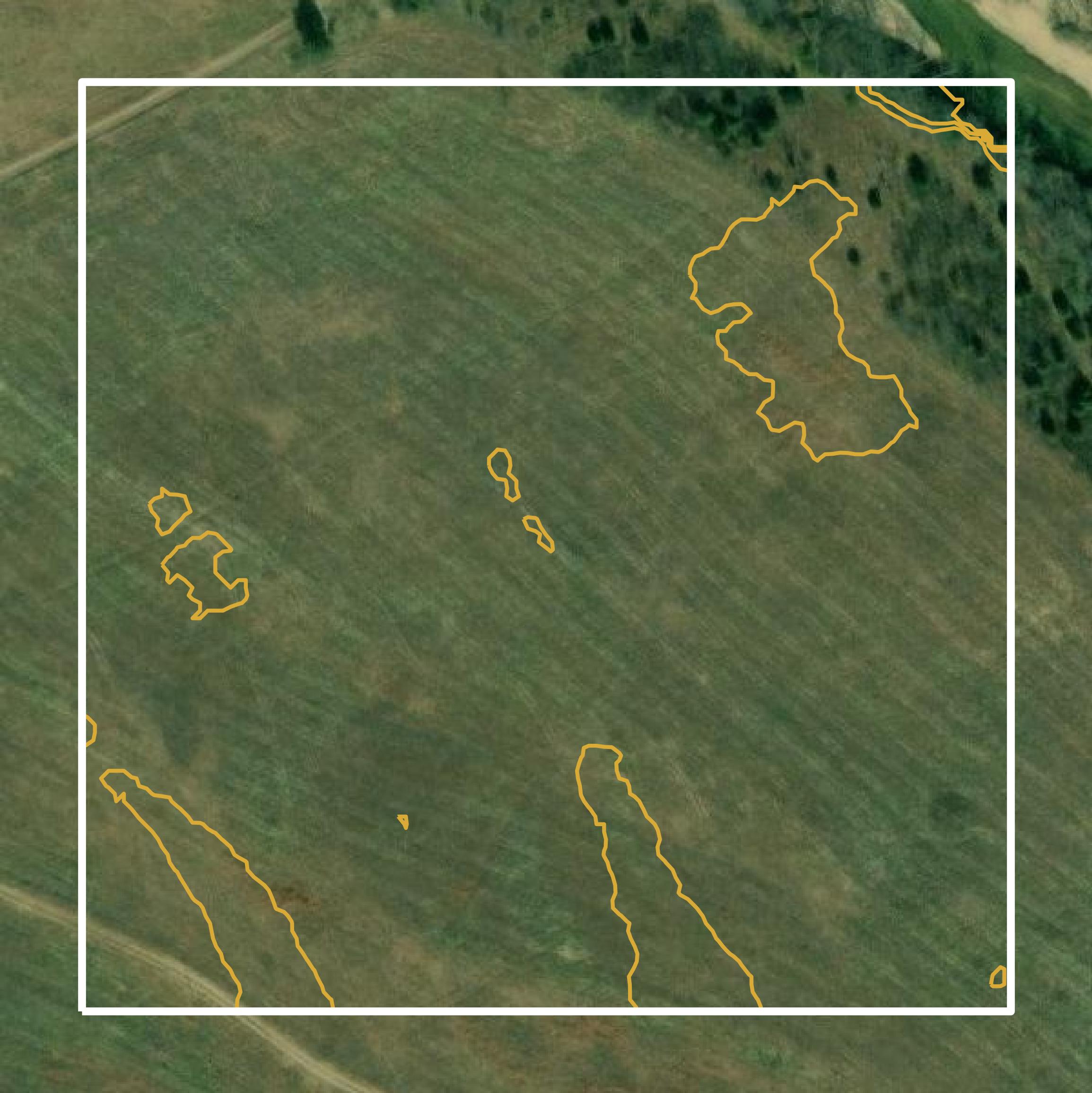 This image shows a contour map in Reynolds County created using GIS data in Equator.