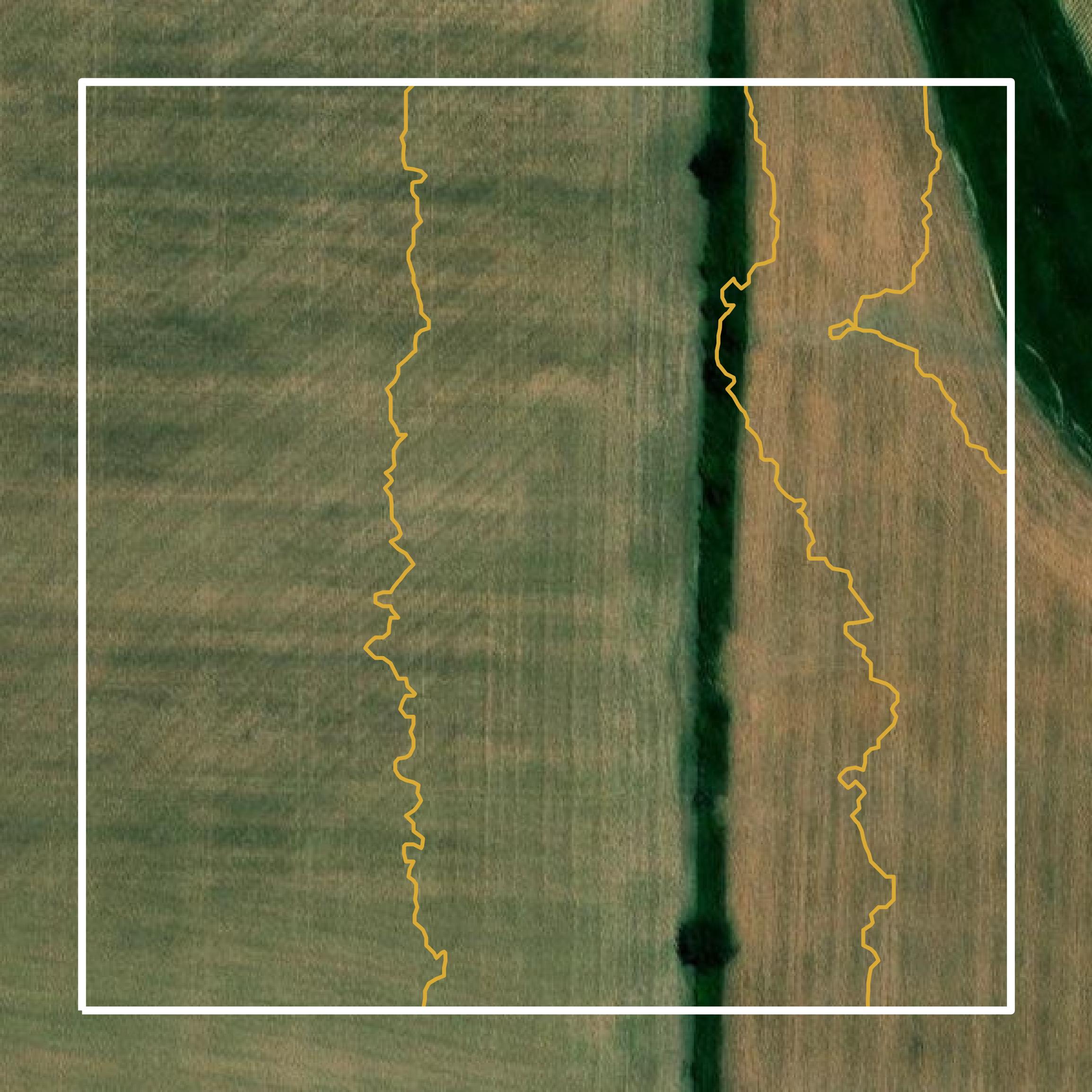 This image shows a contour map in Shelby County created using GIS data in Equator.