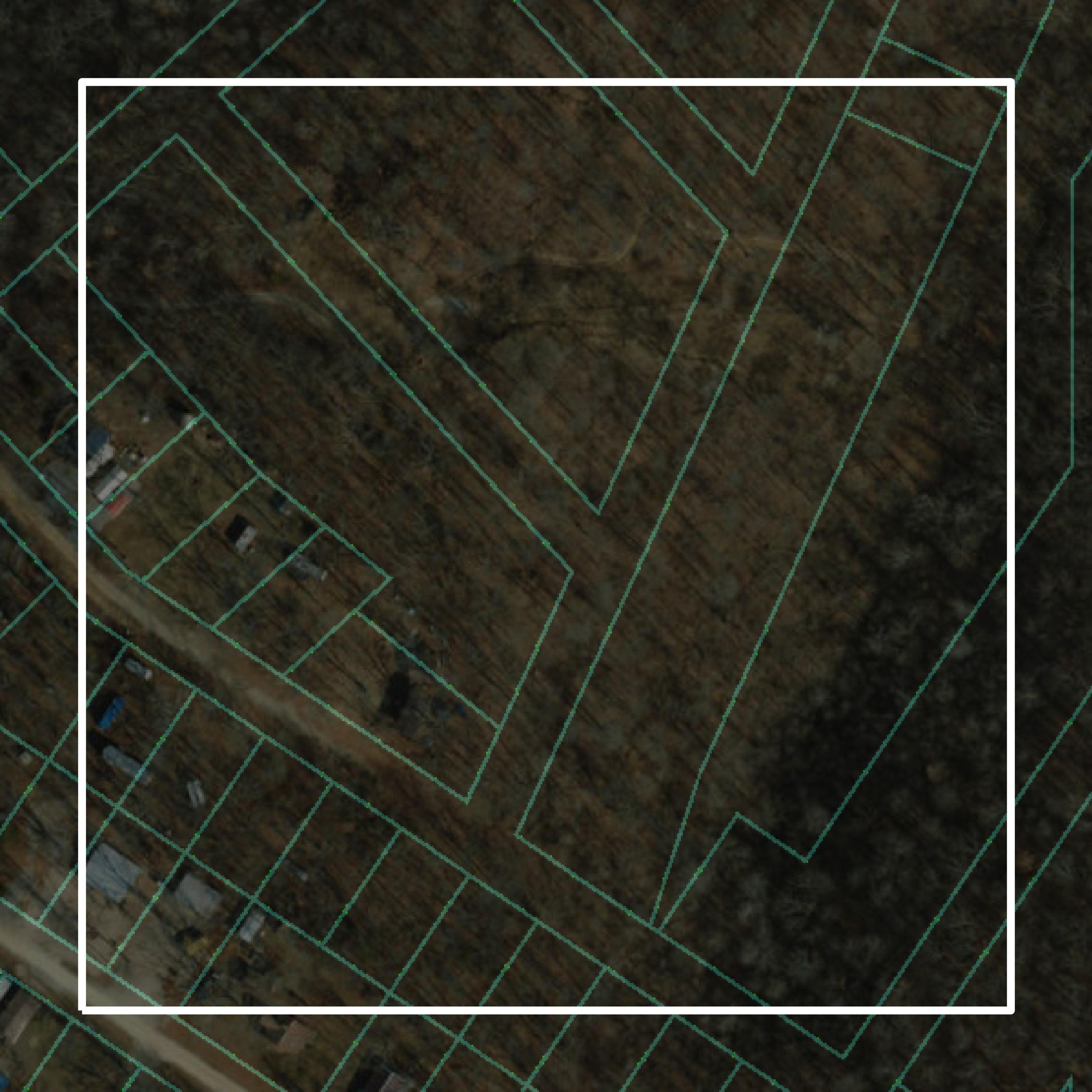 This image shows parcel and building data in Ste. Genevieve County created using GIS data in Equator.