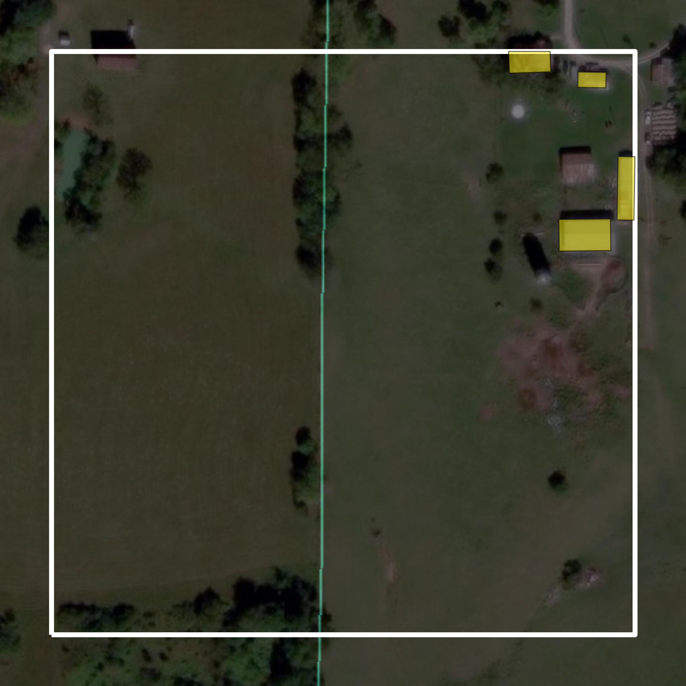 This image shows parcel and building data in Stone County created using GIS data in Equator.