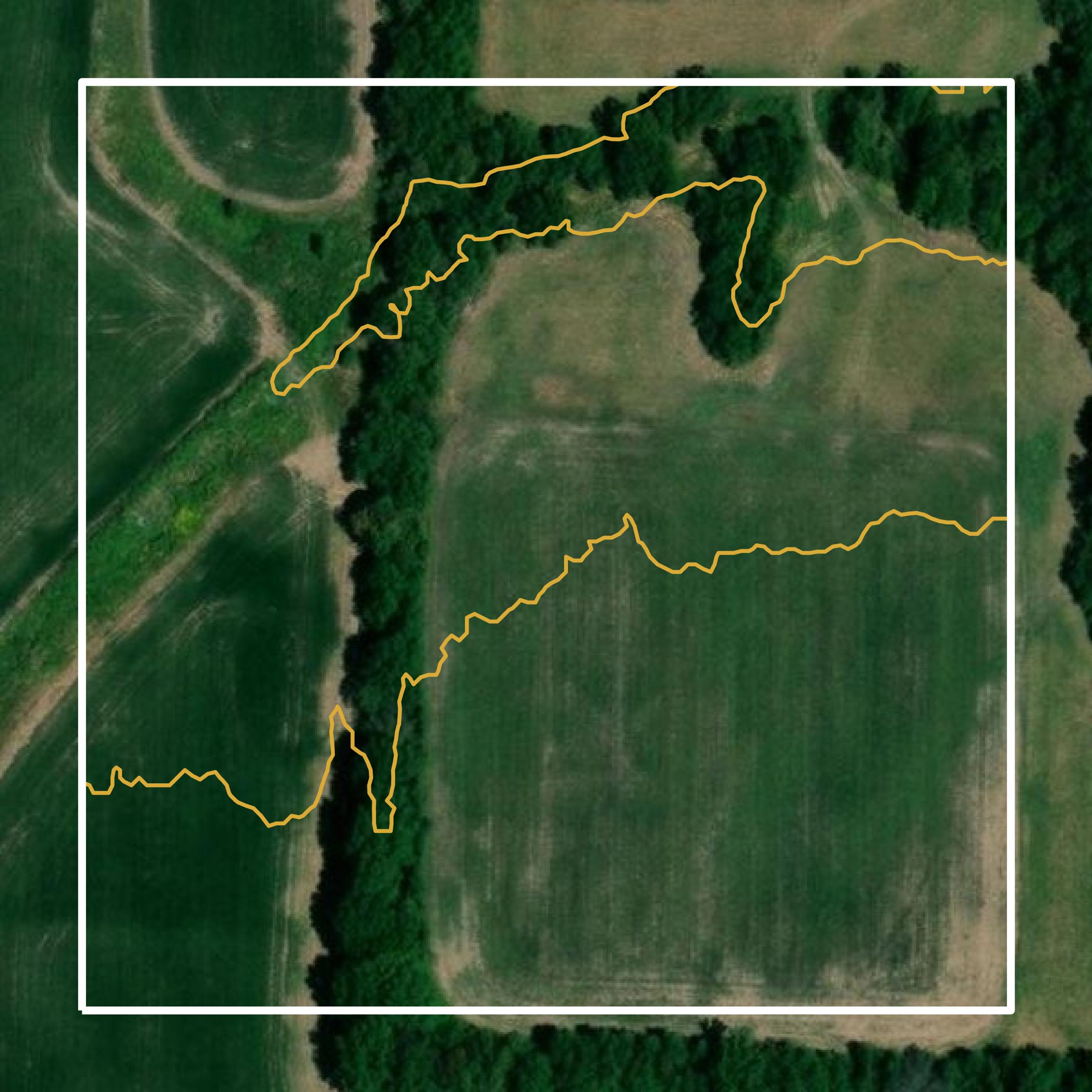 This image shows a contour map in Vernon County created using GIS data in Equator.