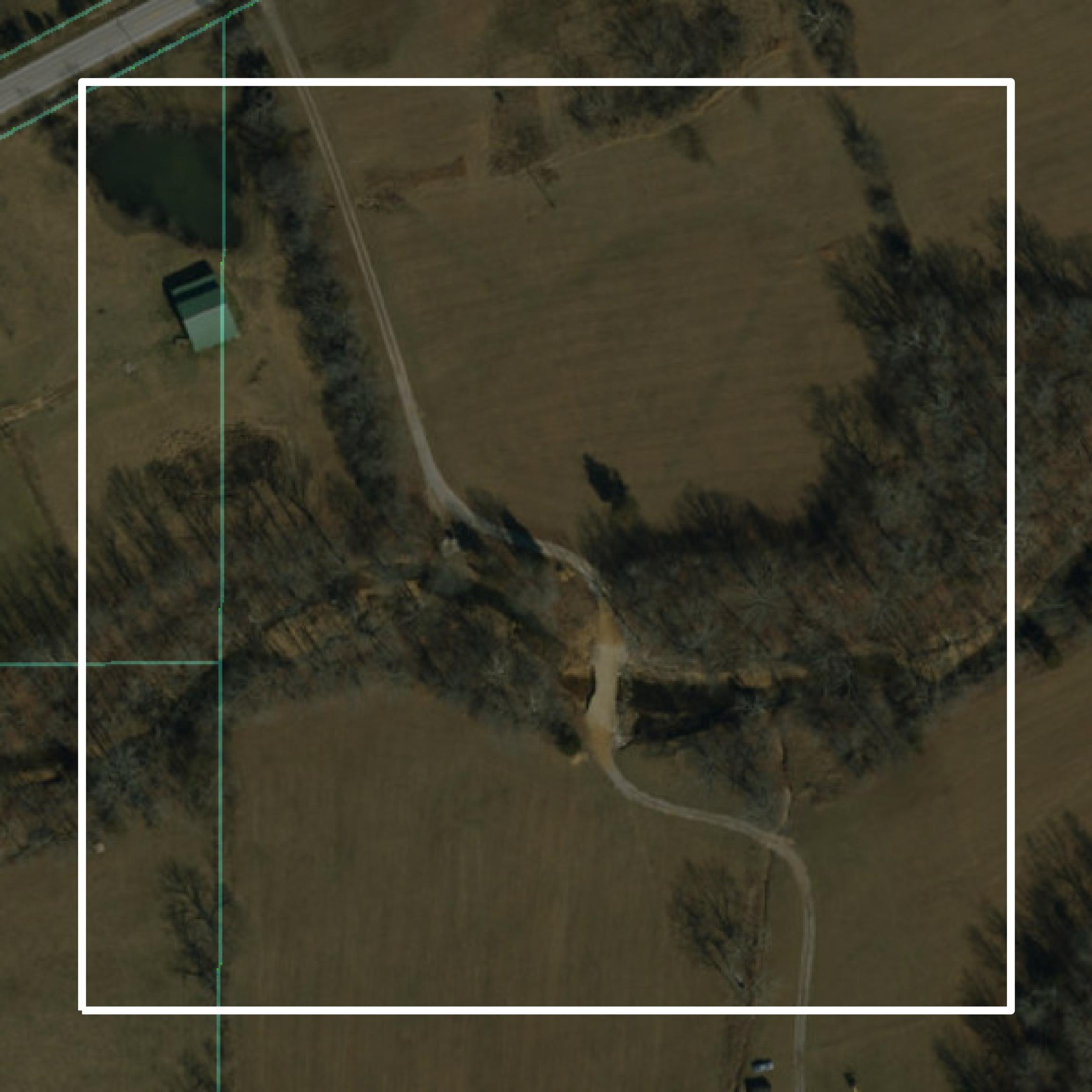 This image shows parcel and building data in Wayne County created using GIS data in Equator.