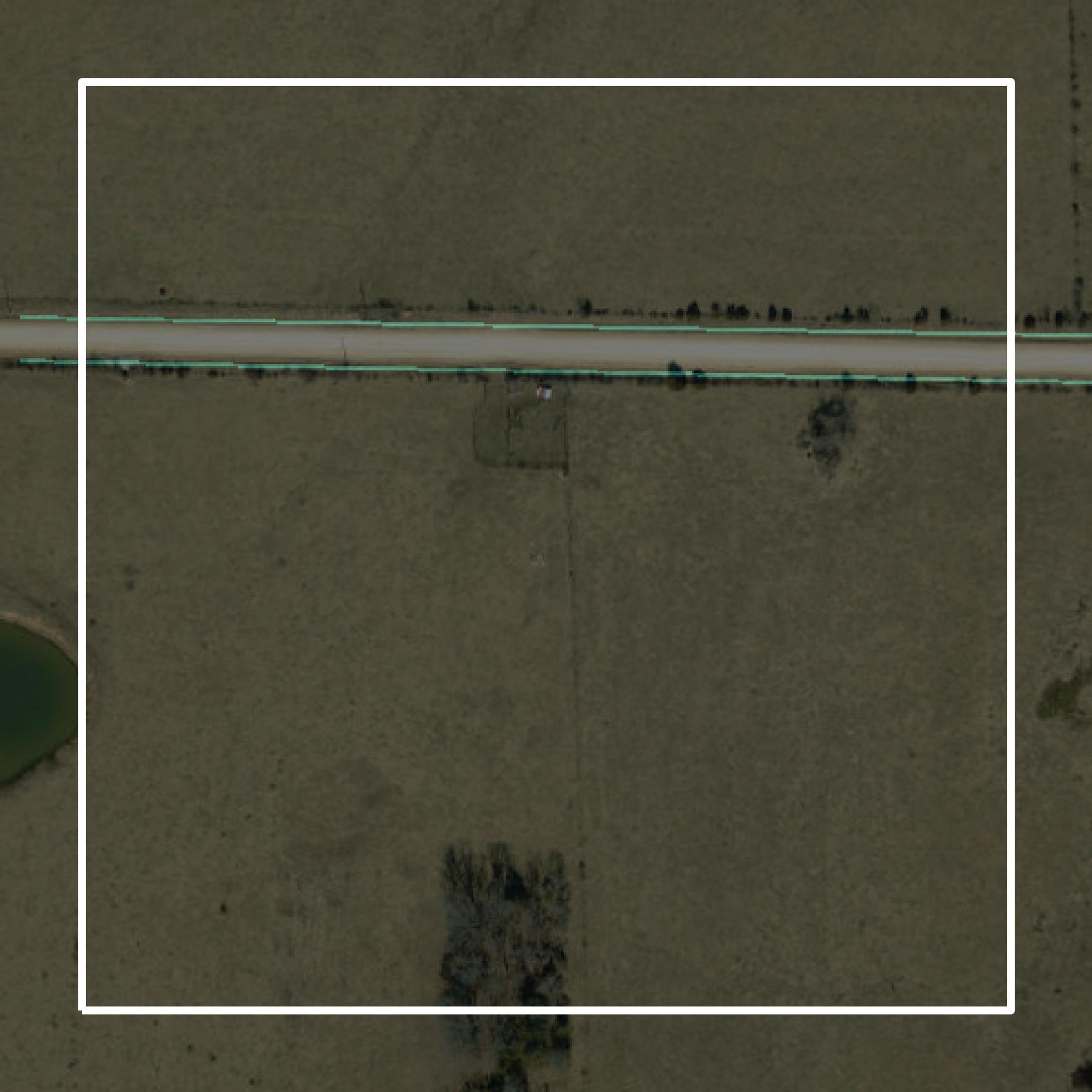 This image shows parcel and building data in Webster County created using GIS data in Equator.