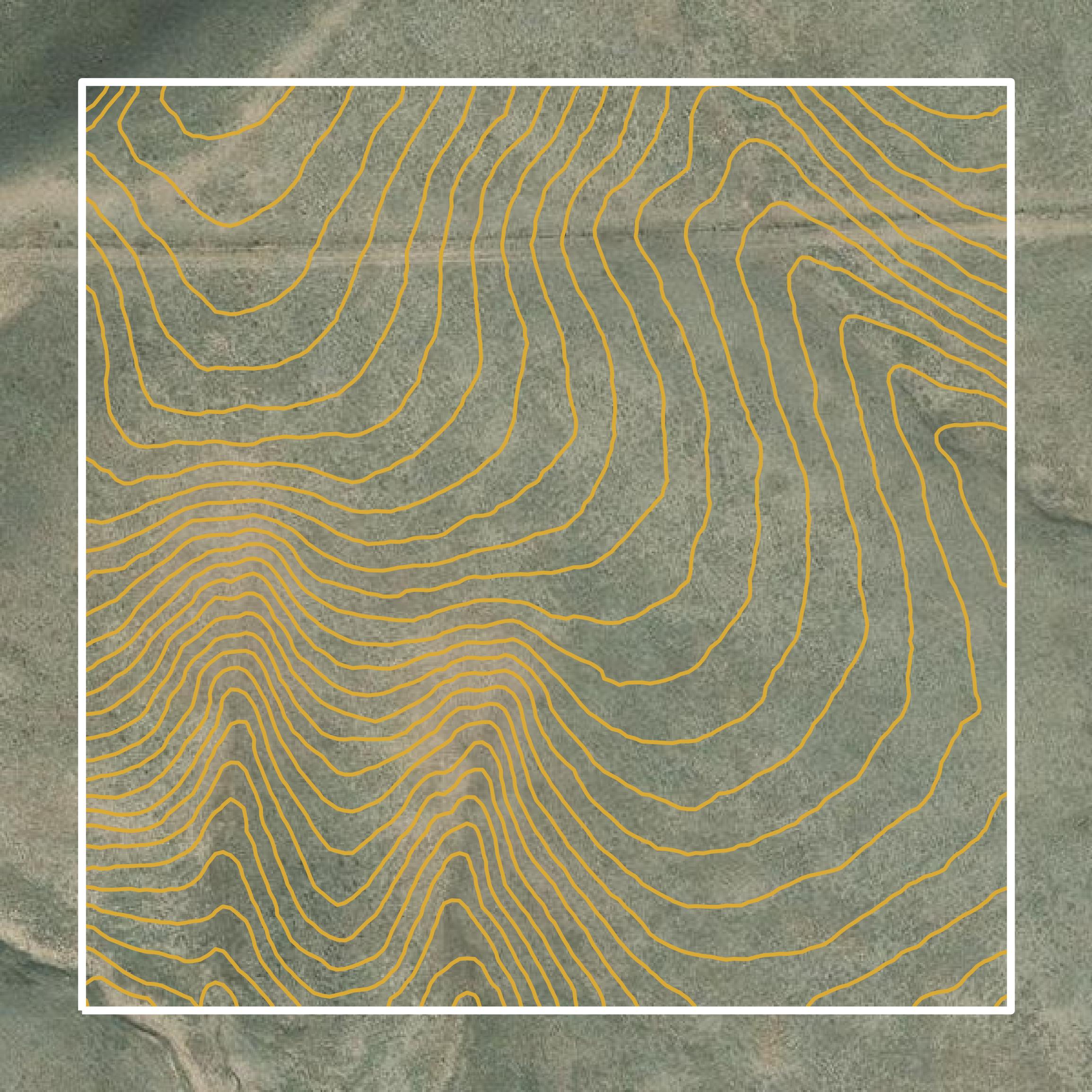 This image shows a contour map in Beaverhead County created using GIS data in Equator.