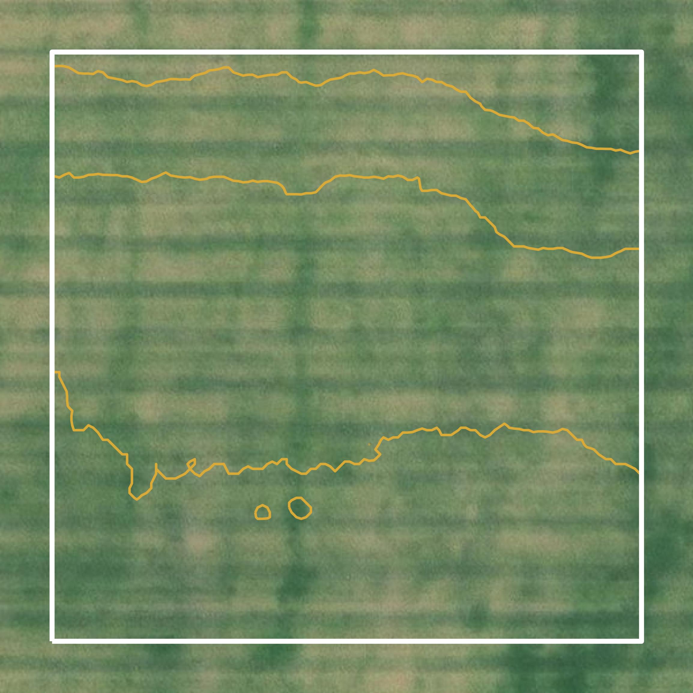 This image shows a contour map in Cascade County created using GIS data in Equator.