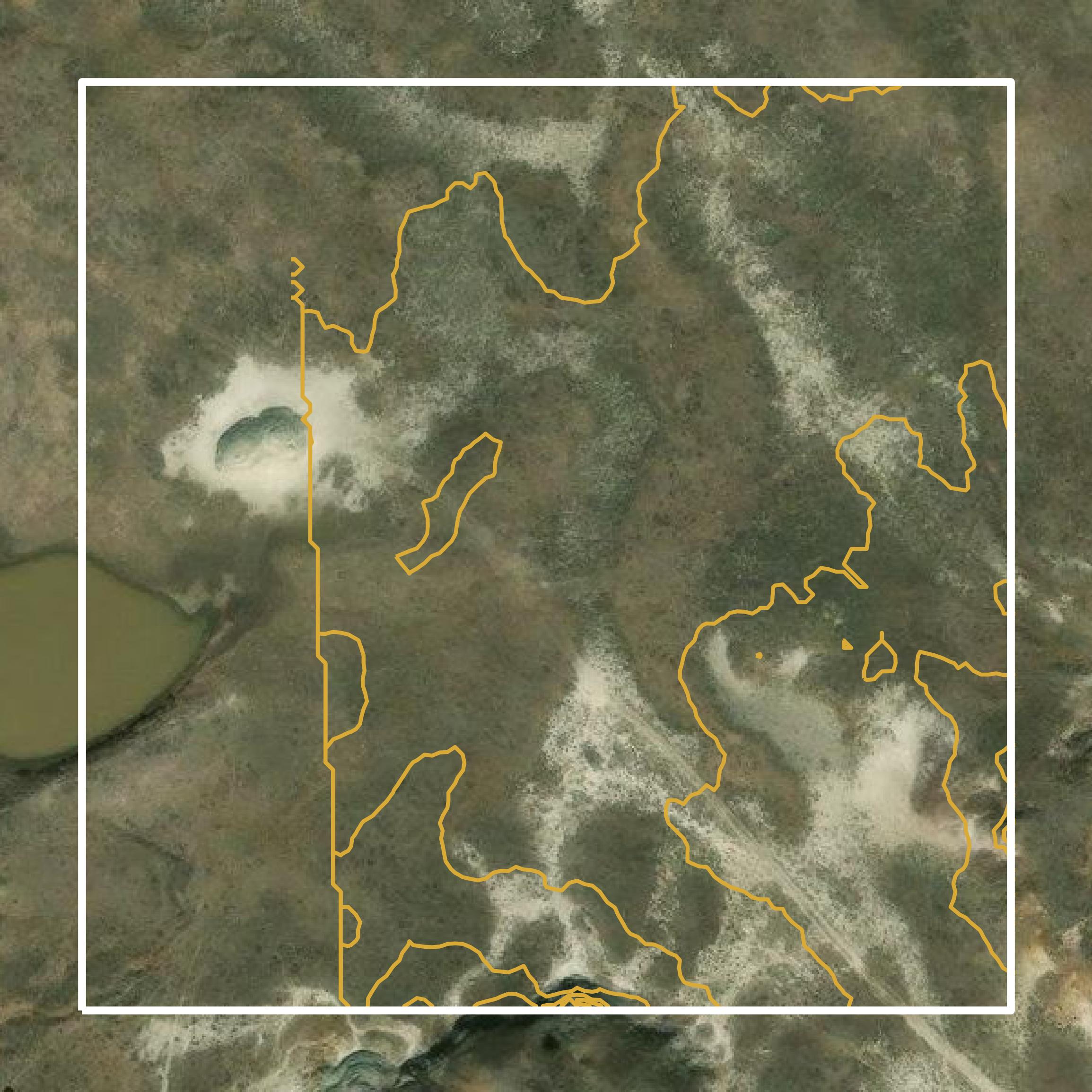 This image shows a contour map in Fallon County created using GIS data in Equator.