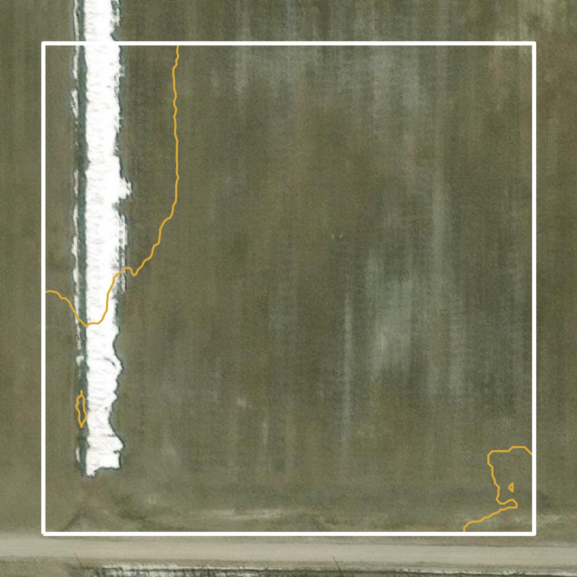 This image shows a contour map in Fergus County created using GIS data in Equator.