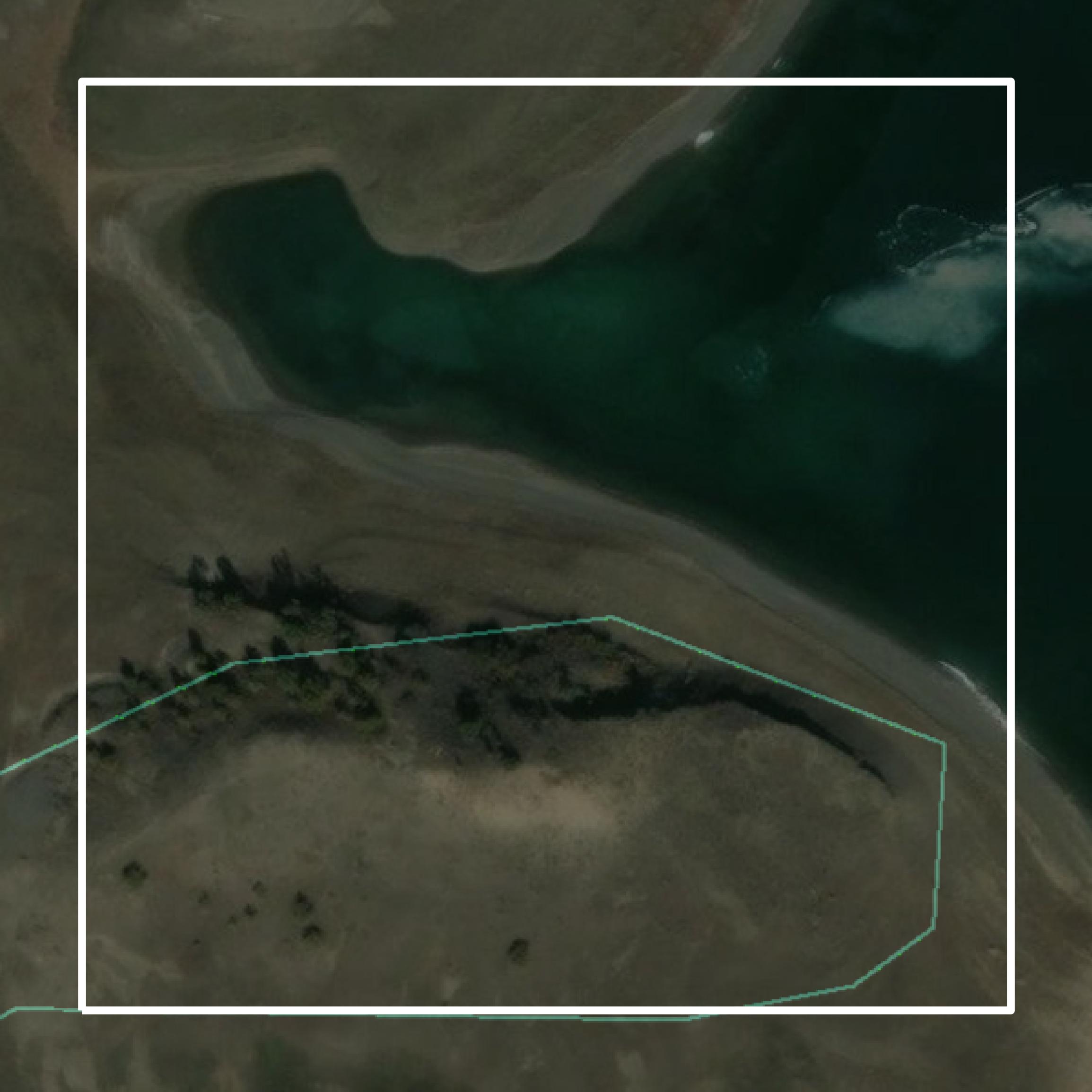 This image shows parcel and building data in Glacier County created using GIS data in Equator.