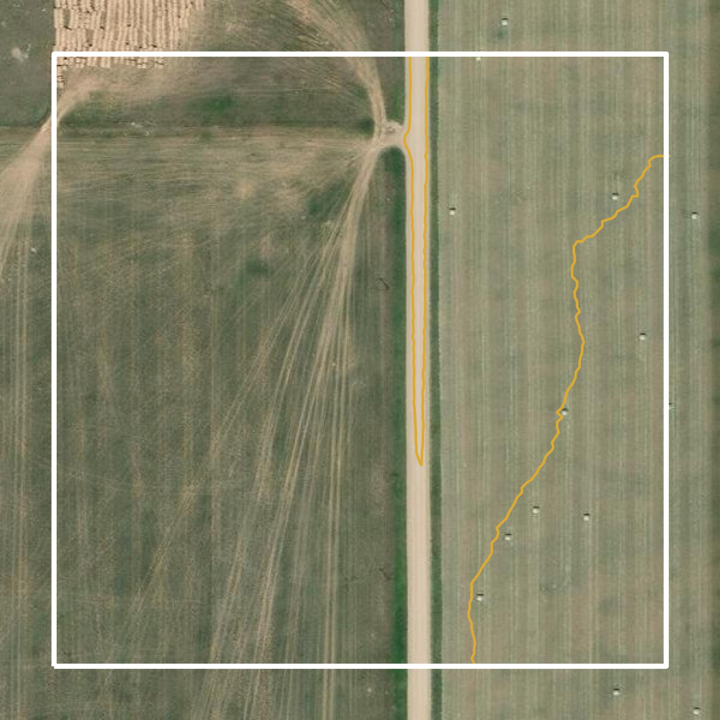This image shows a contour map in Judith Basin County created using GIS data in Equator.
