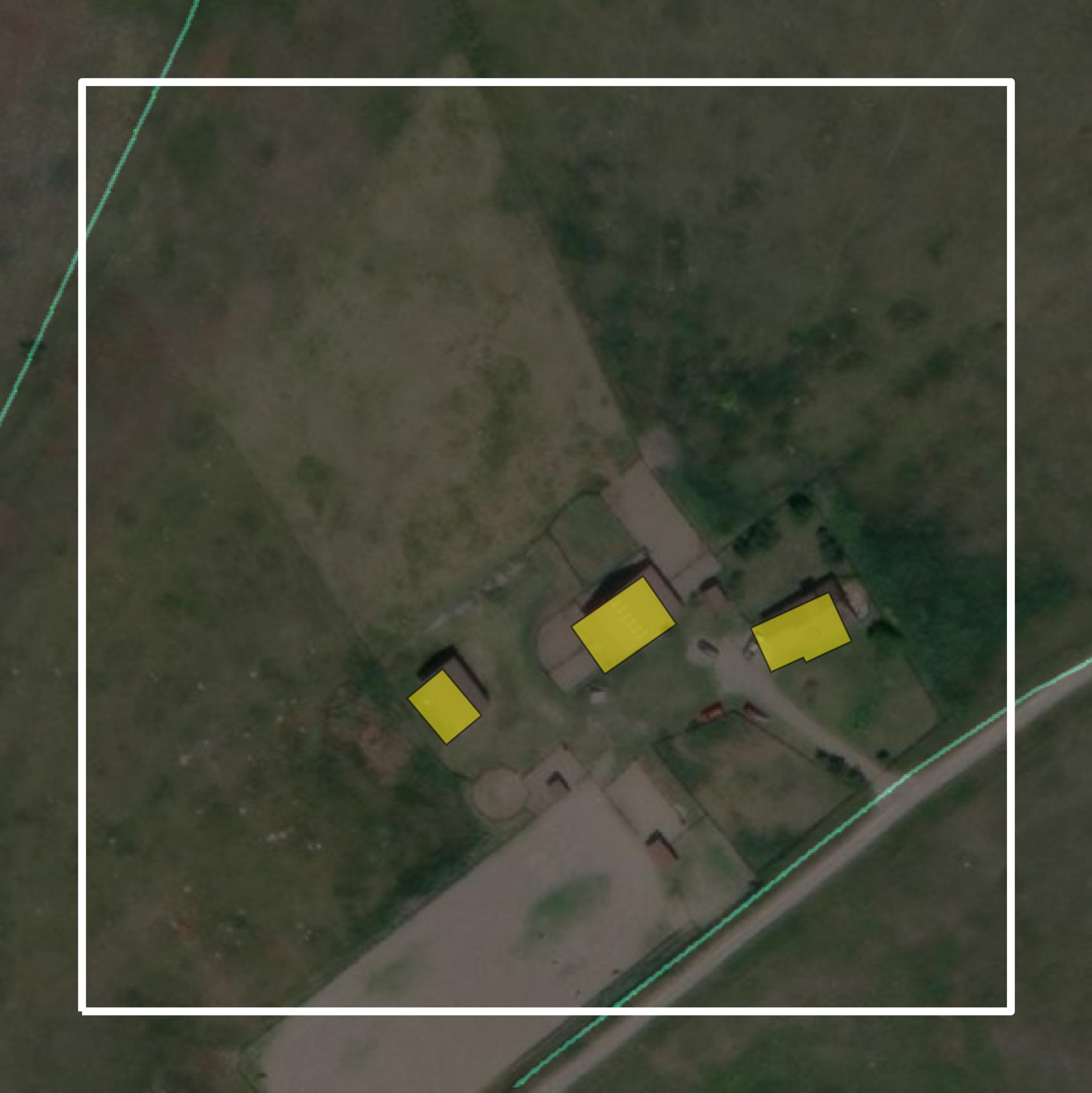 This image shows parcel and building data in Lake County created using GIS data in Equator.