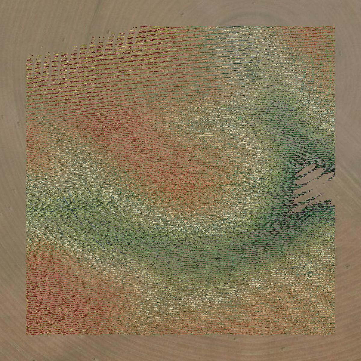 This image shows a LiDAR point cloud in Lake County created using GIS data in Equator.