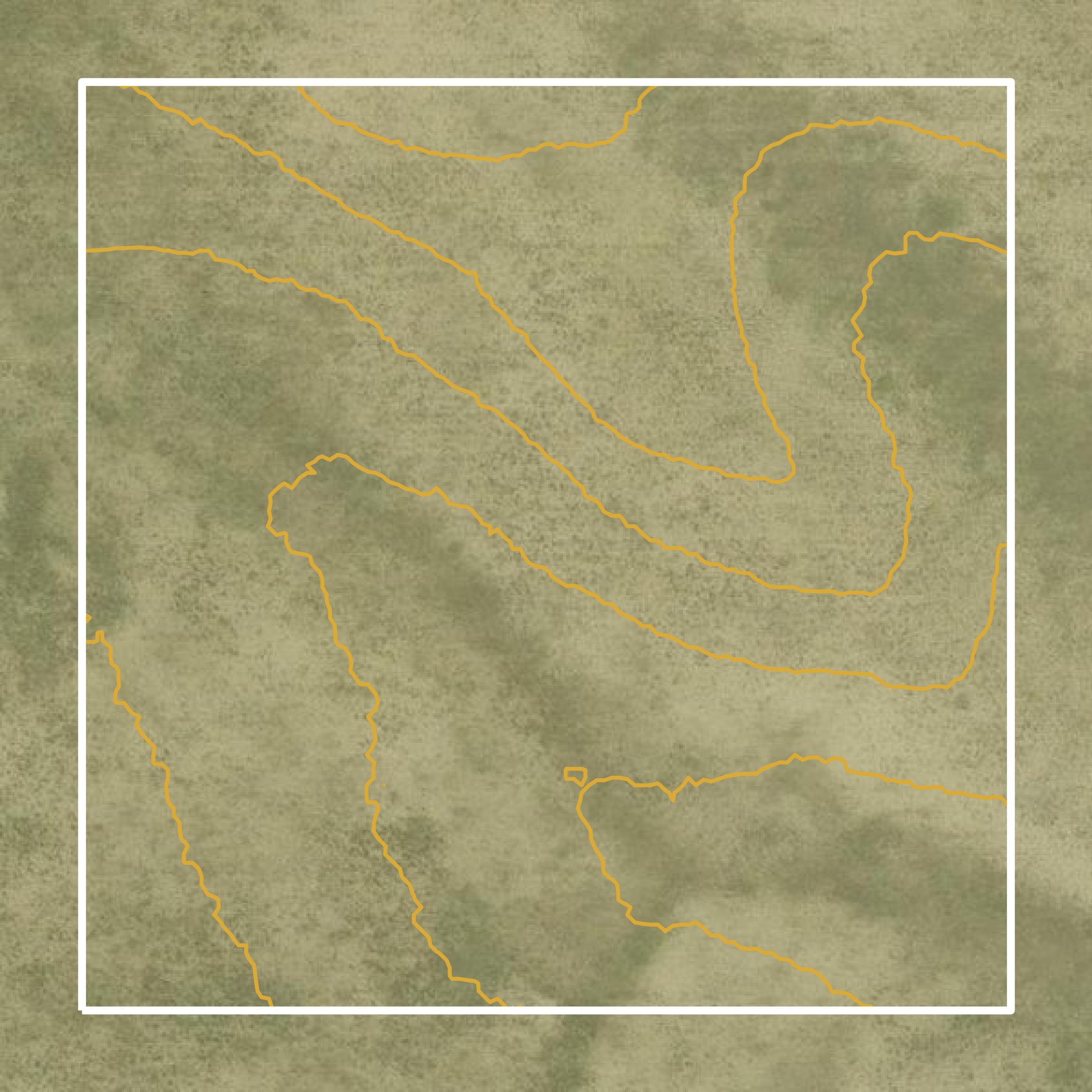 This image shows a contour map in Musselshell County created using GIS data in Equator.