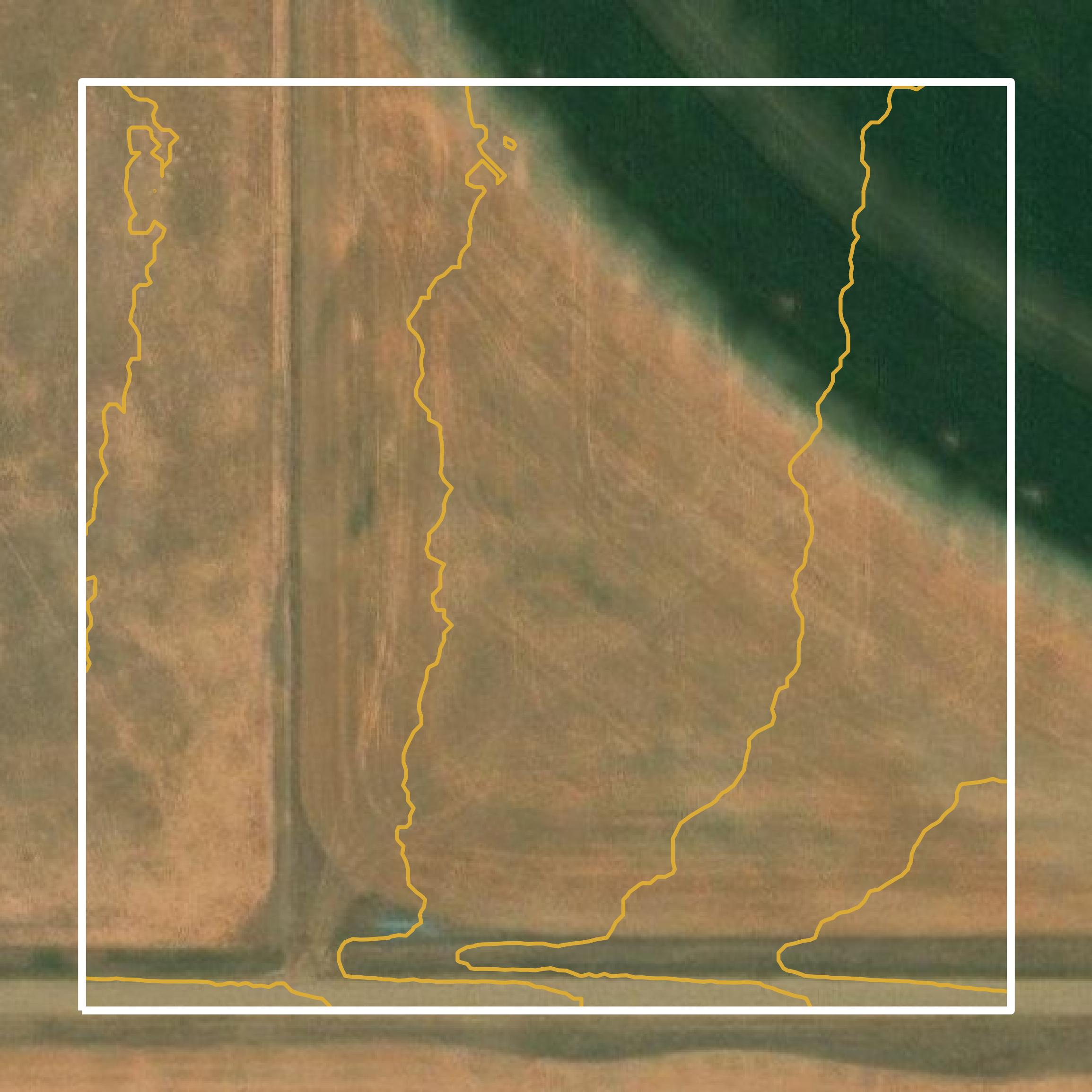 This image shows a contour map in Richland County created using GIS data in Equator.
