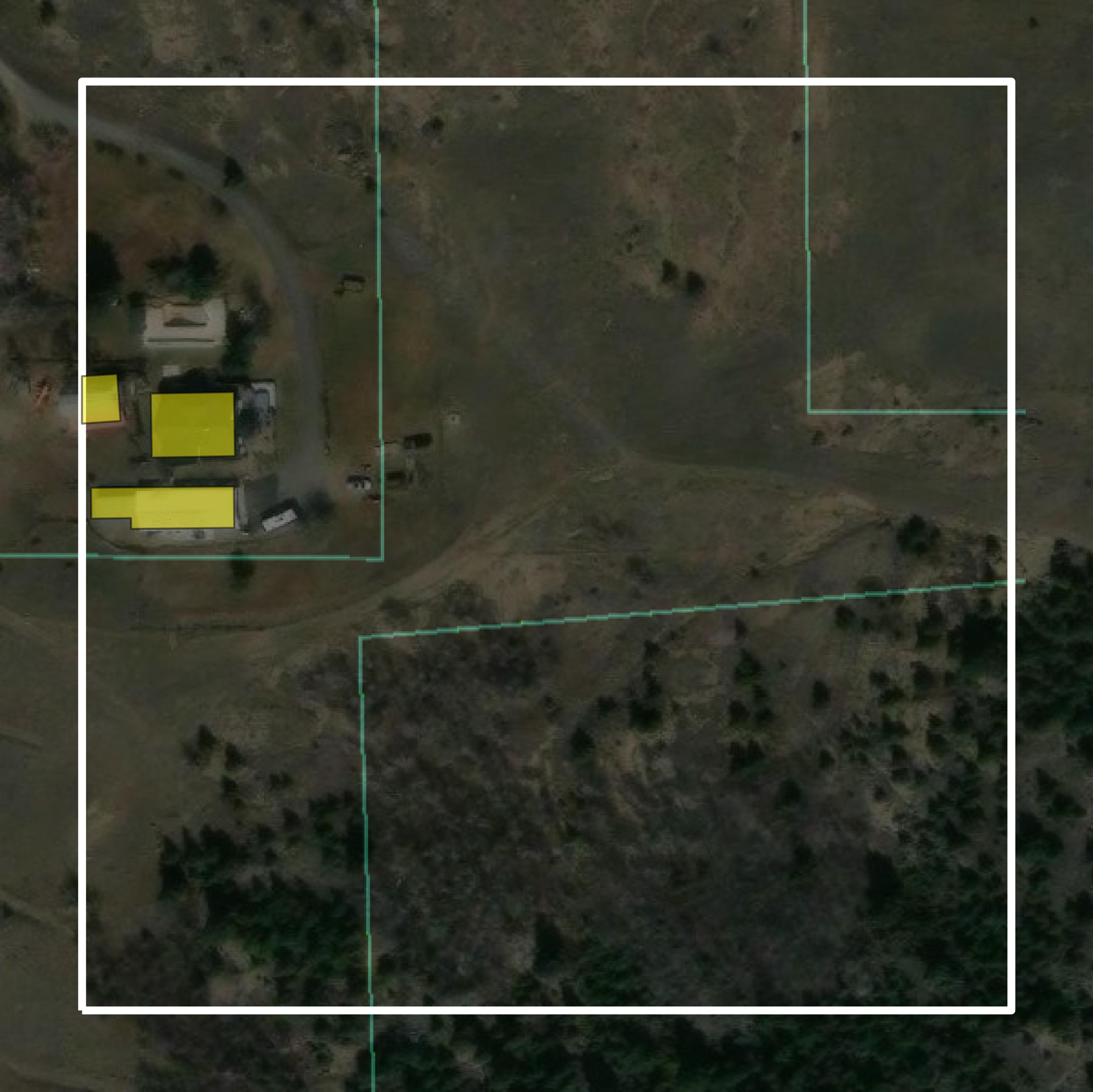 This image shows parcel and building data in Silver Bow County created using GIS data in Equator.