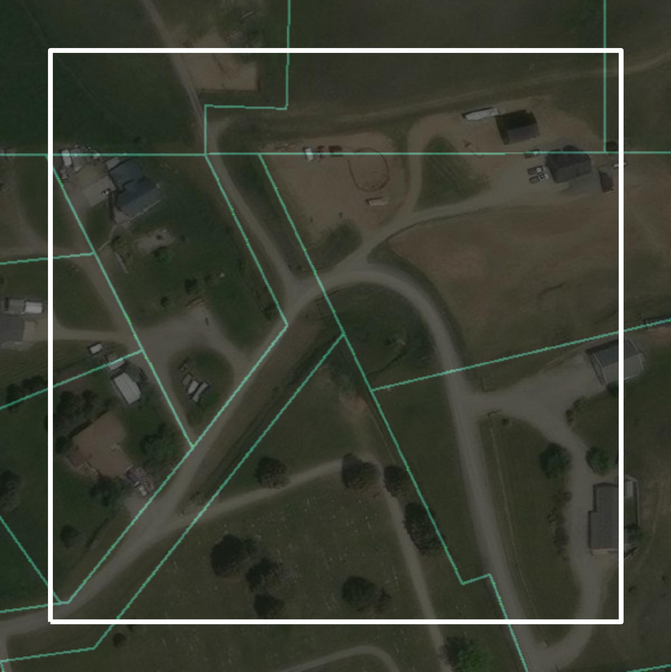 This image shows parcel and building data in Stillwater County created using GIS data in Equator.