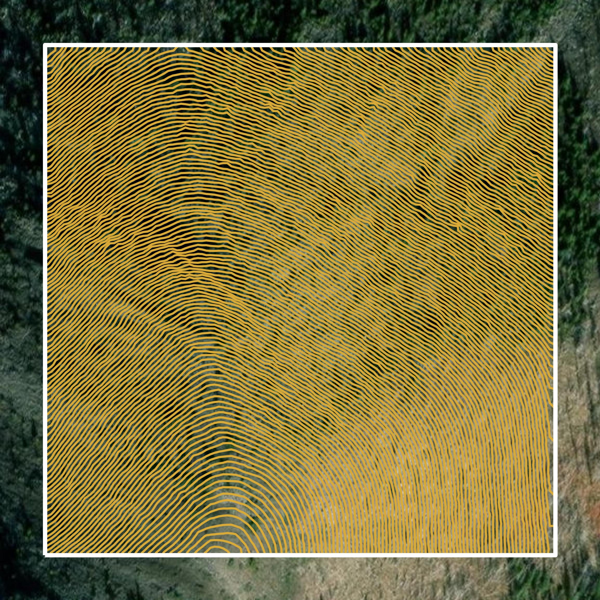 This image shows a contour map in Teton County created using GIS data in Equator.
