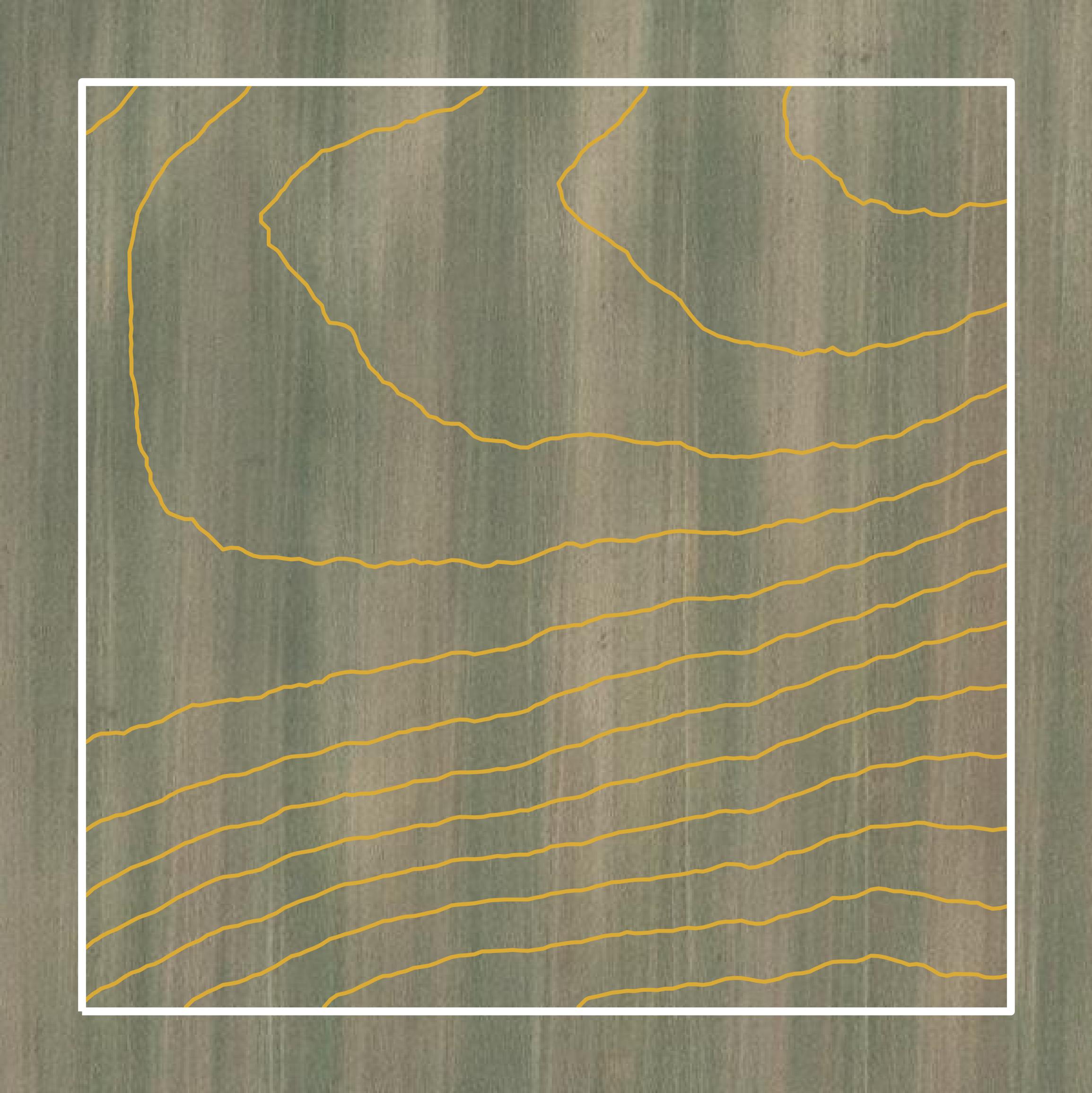 This image shows a contour map in Toole County created using GIS data in Equator.