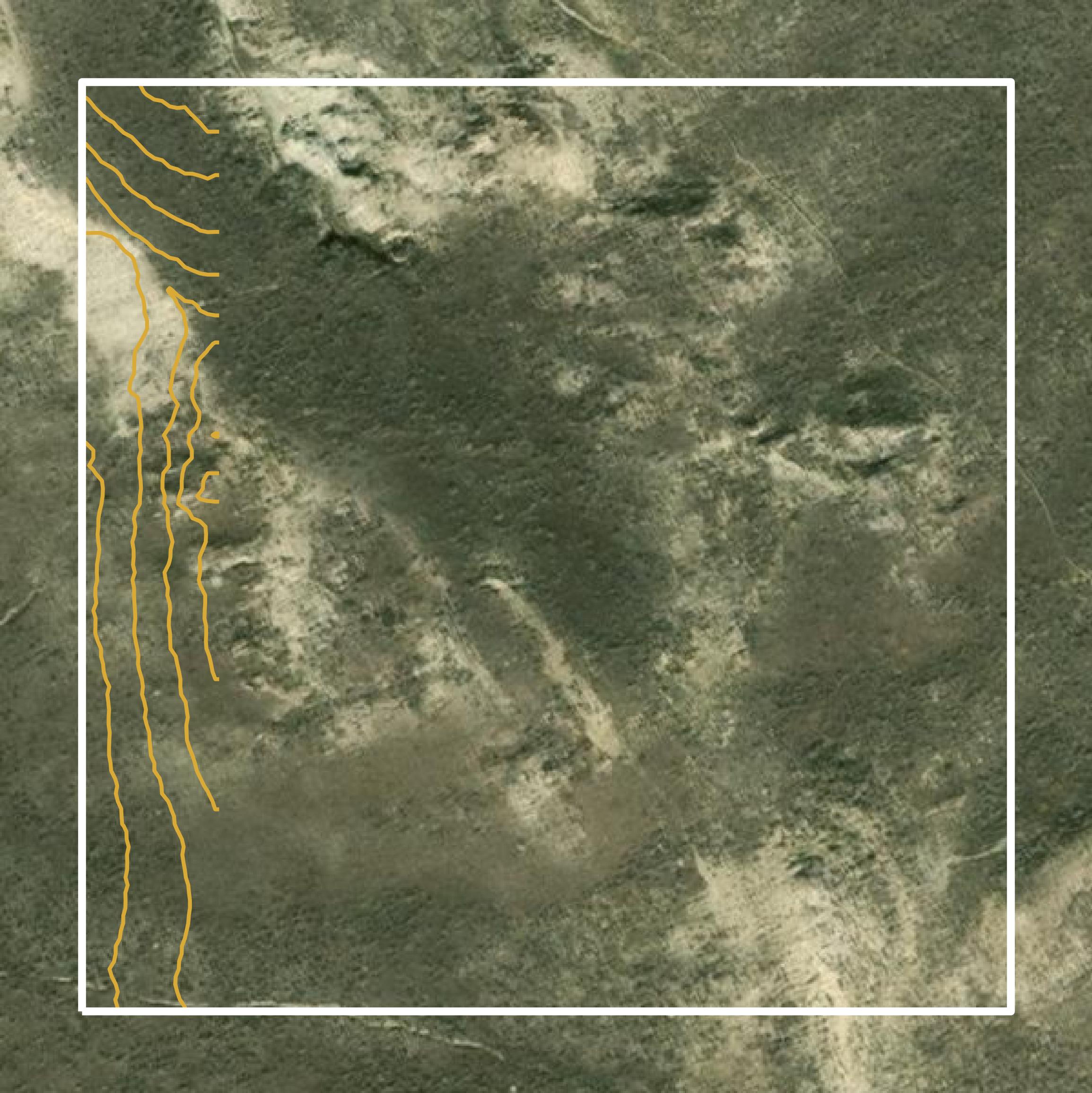 This image shows a contour map in Treasure County created using GIS data in Equator.