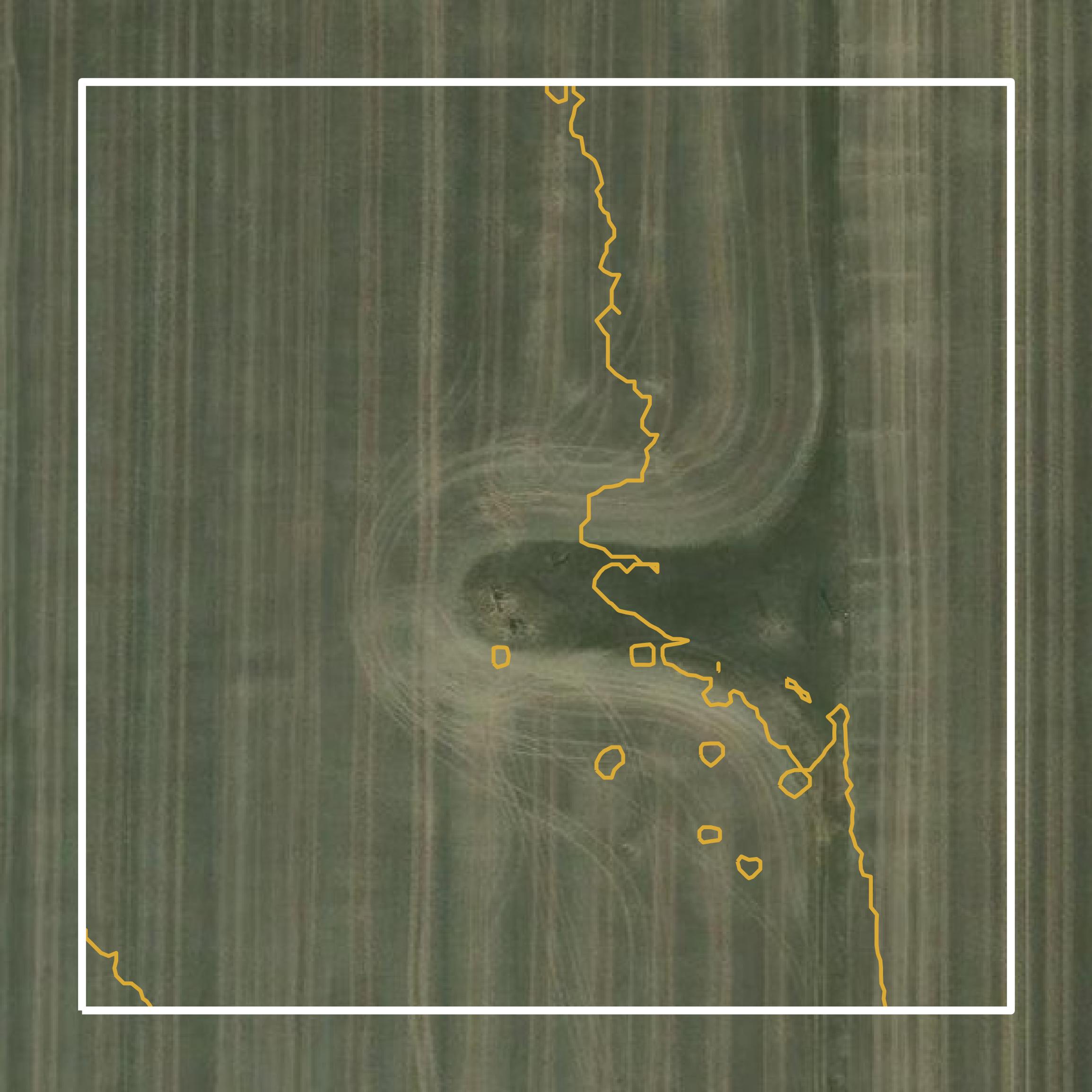 This image shows a contour map in Valley County created using GIS data in Equator.