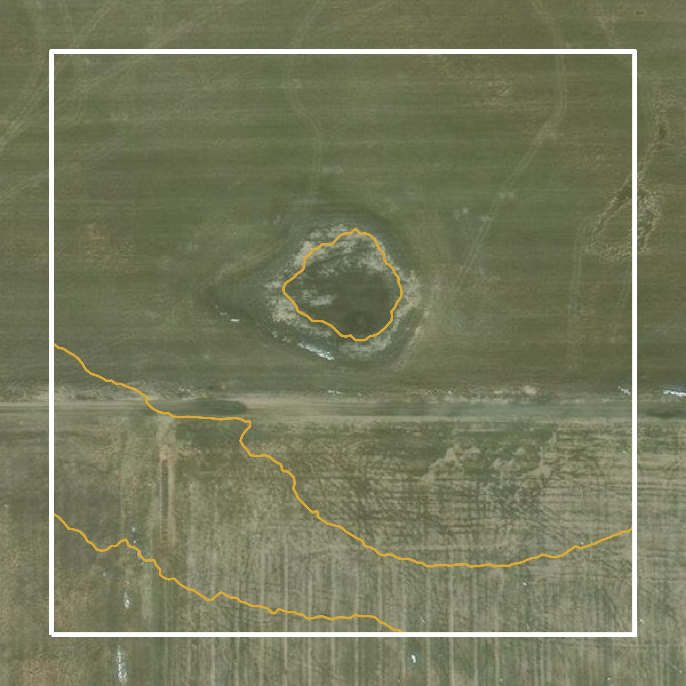 This image shows a contour map in Yellowstone County created using GIS data in Equator.