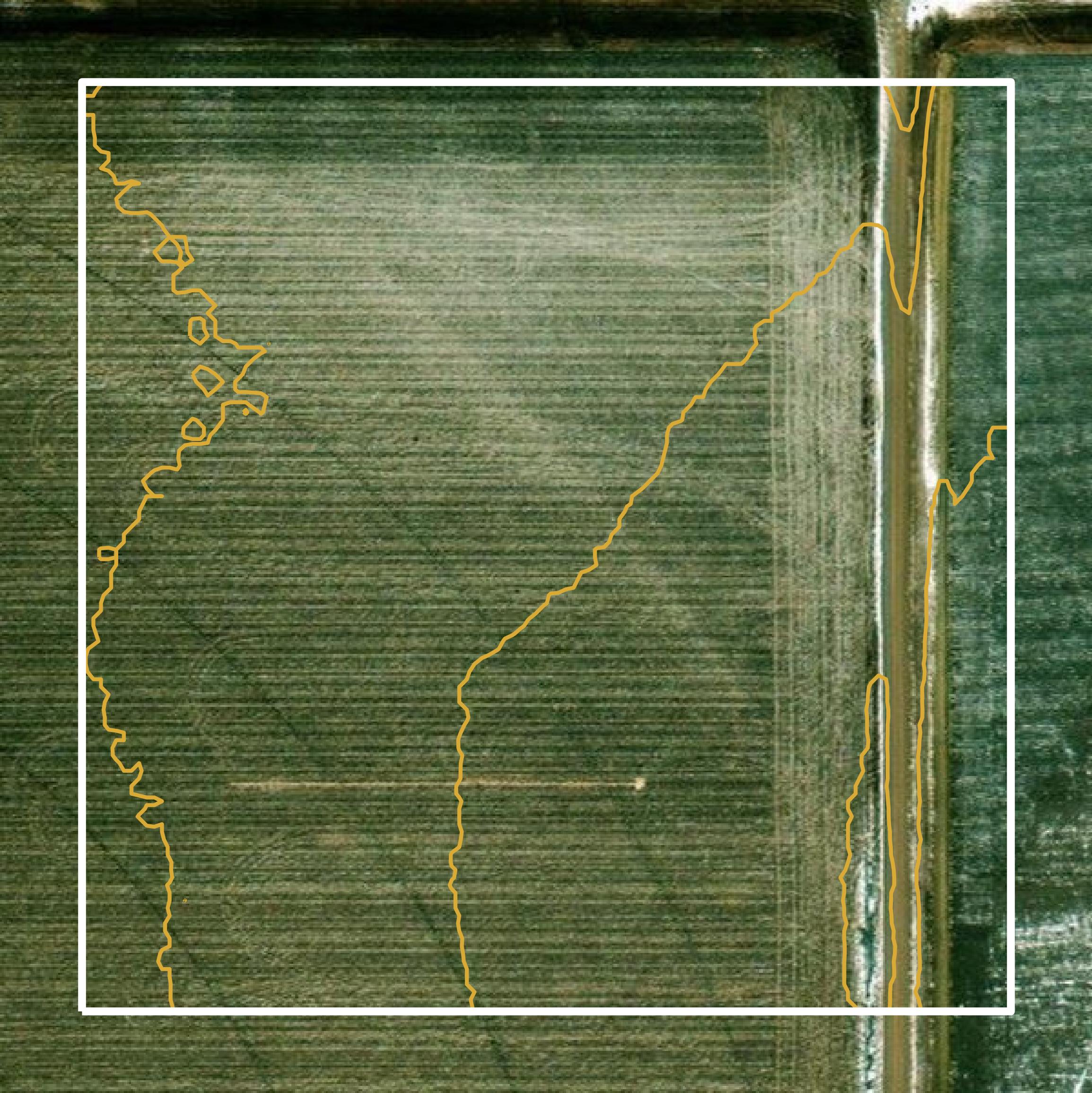 This image shows a contour map in Adams County created using GIS data in Equator.