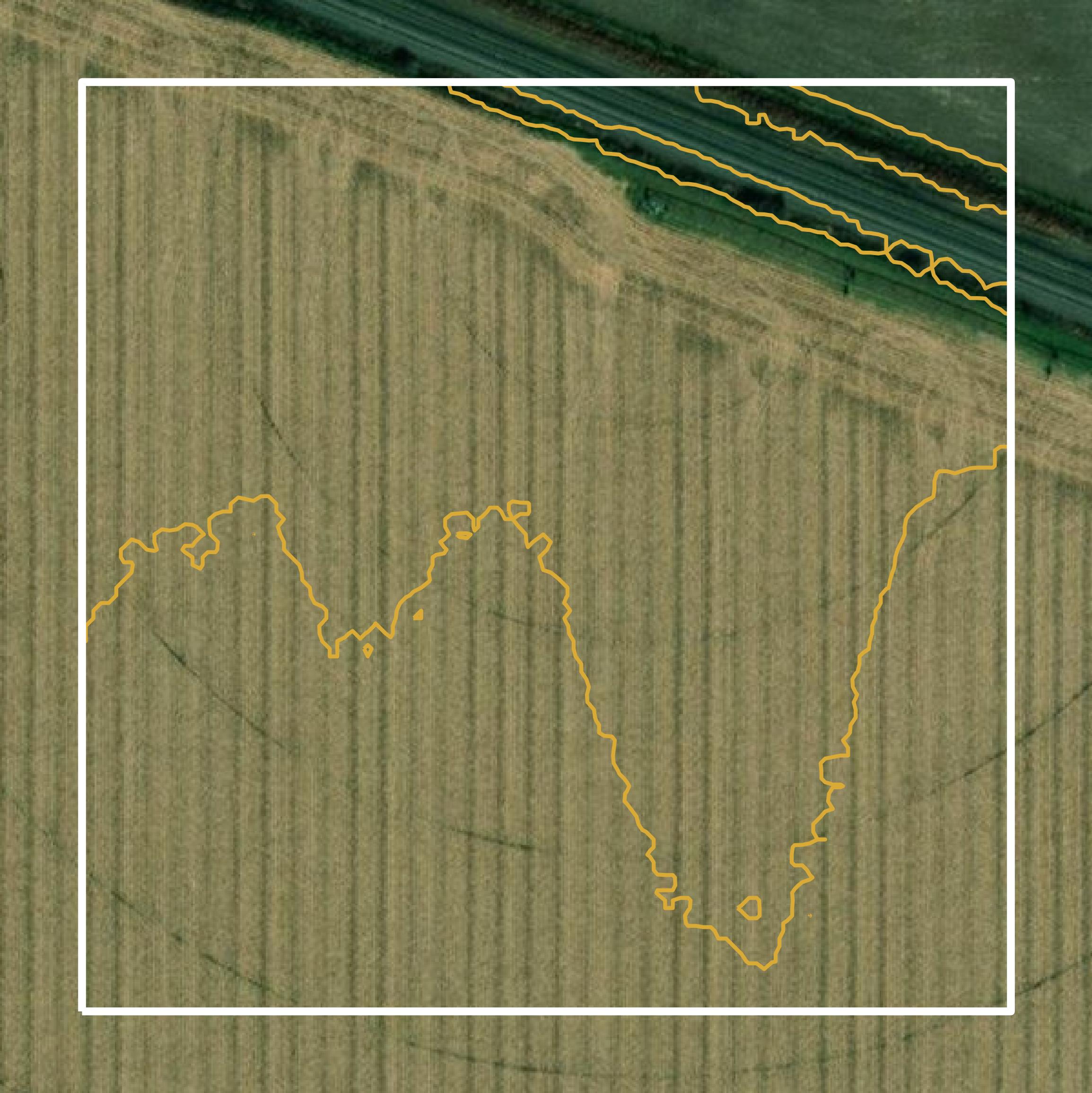 This image shows a contour map in Adams County created using GIS data in Equator.