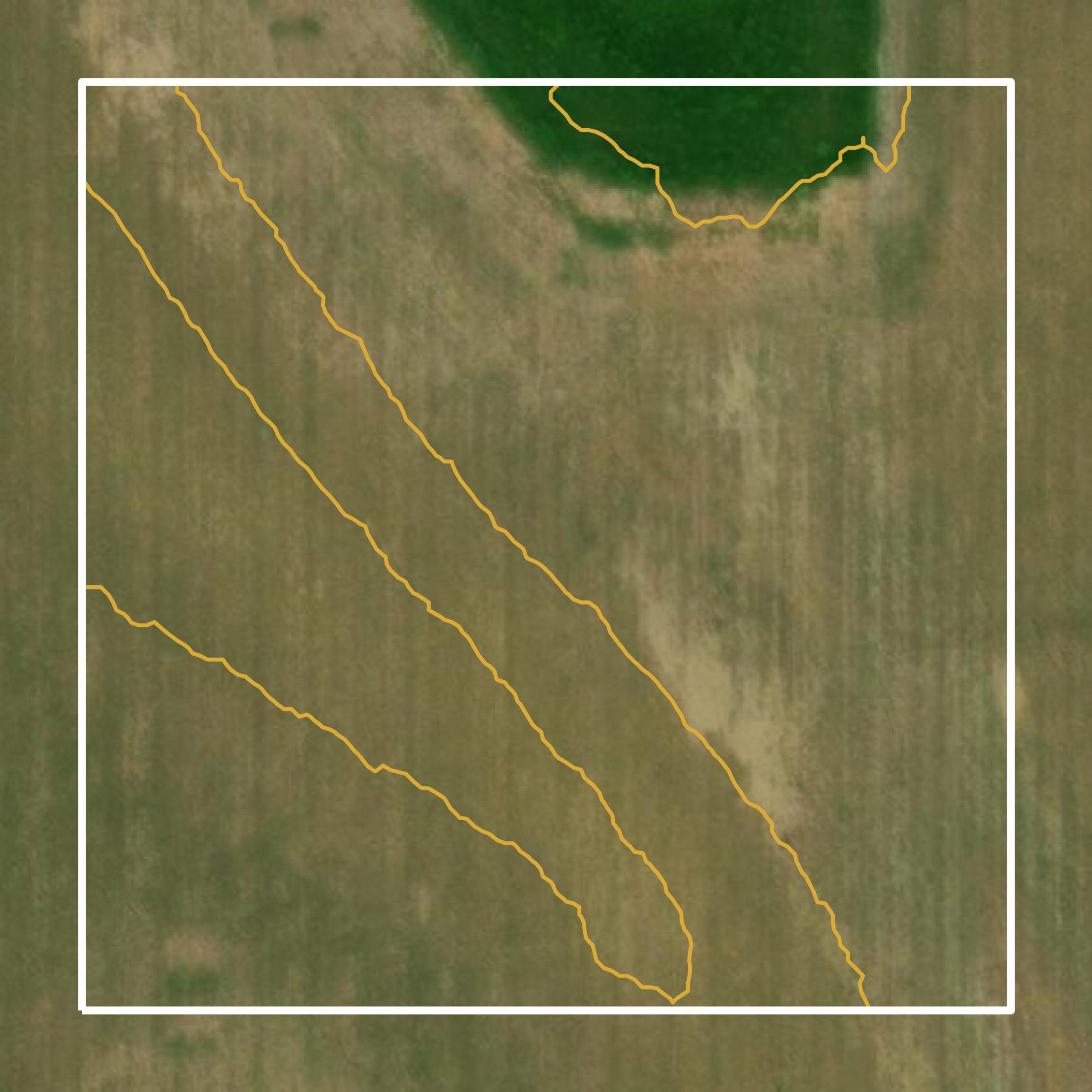 This image shows a contour map in Boyd County created using GIS data in Equator.
