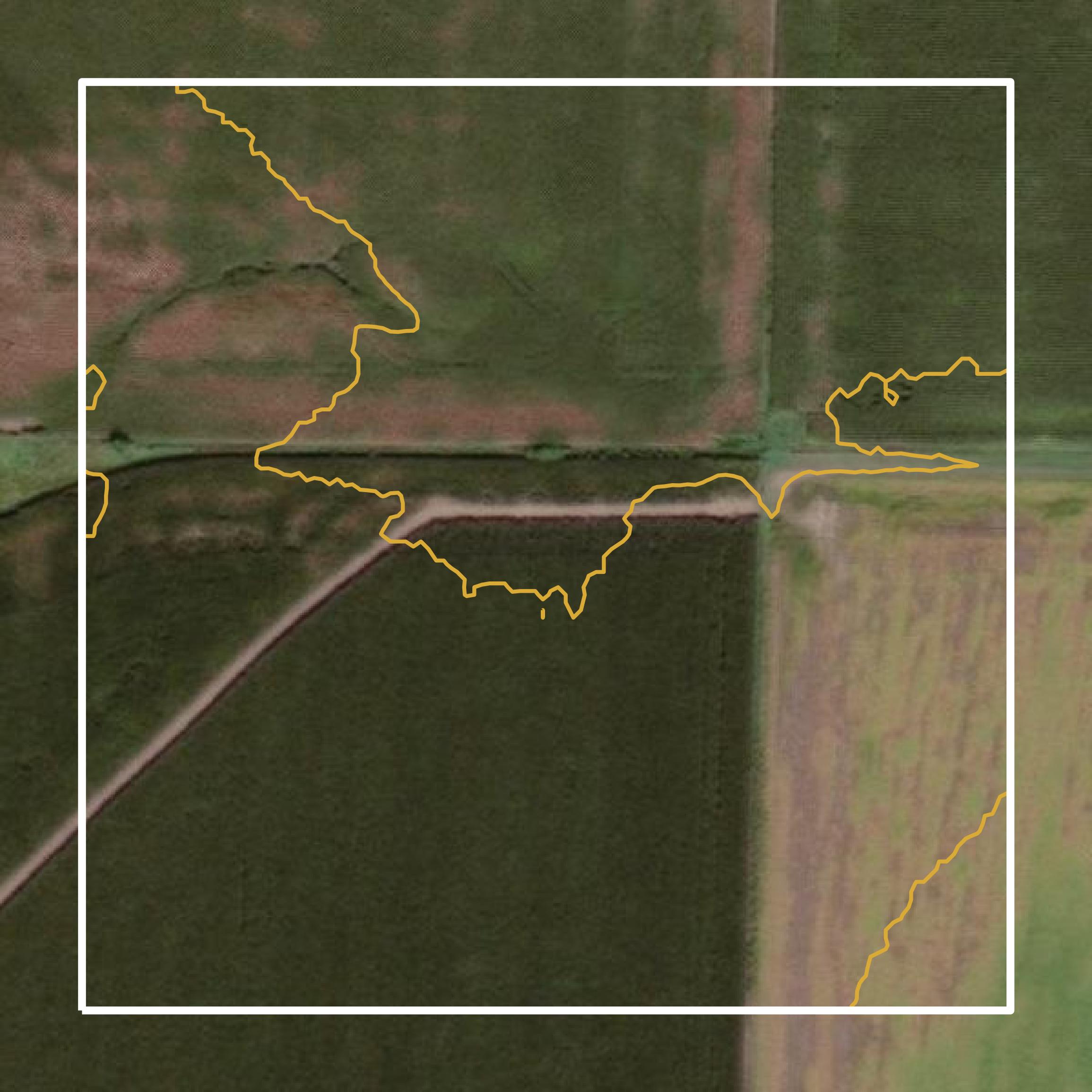 This image shows a contour map in Butler County created using GIS data in Equator.