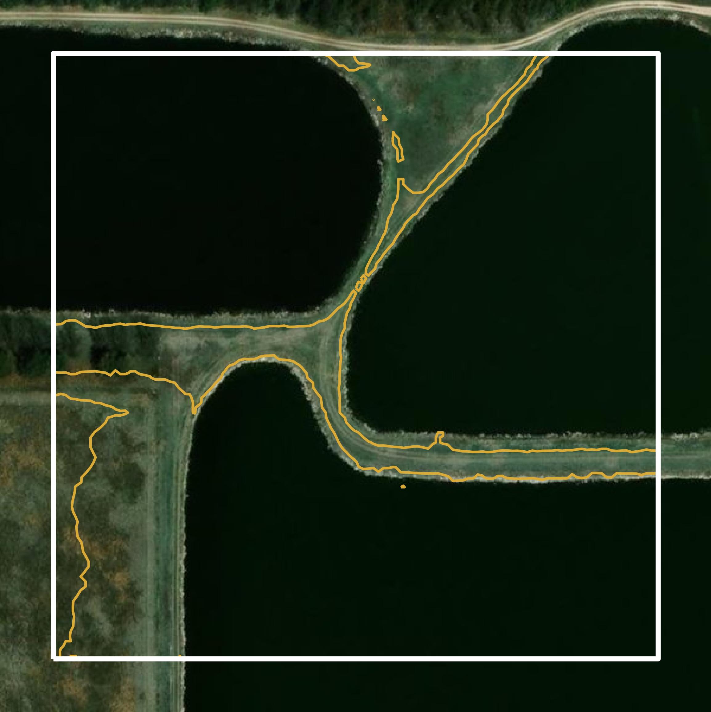 This image shows a contour map in Chase County created using GIS data in Equator.