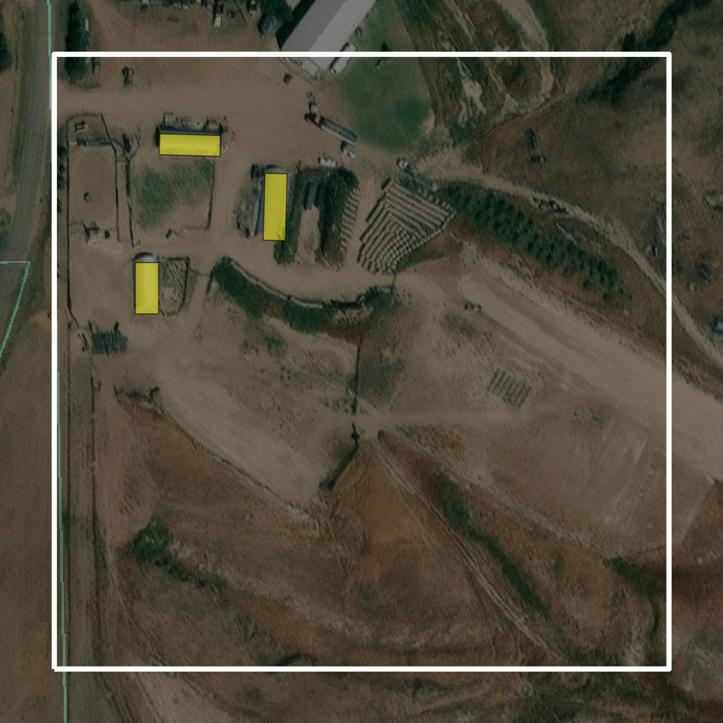 This image shows parcel and building data in Chase County created using GIS data in Equator.