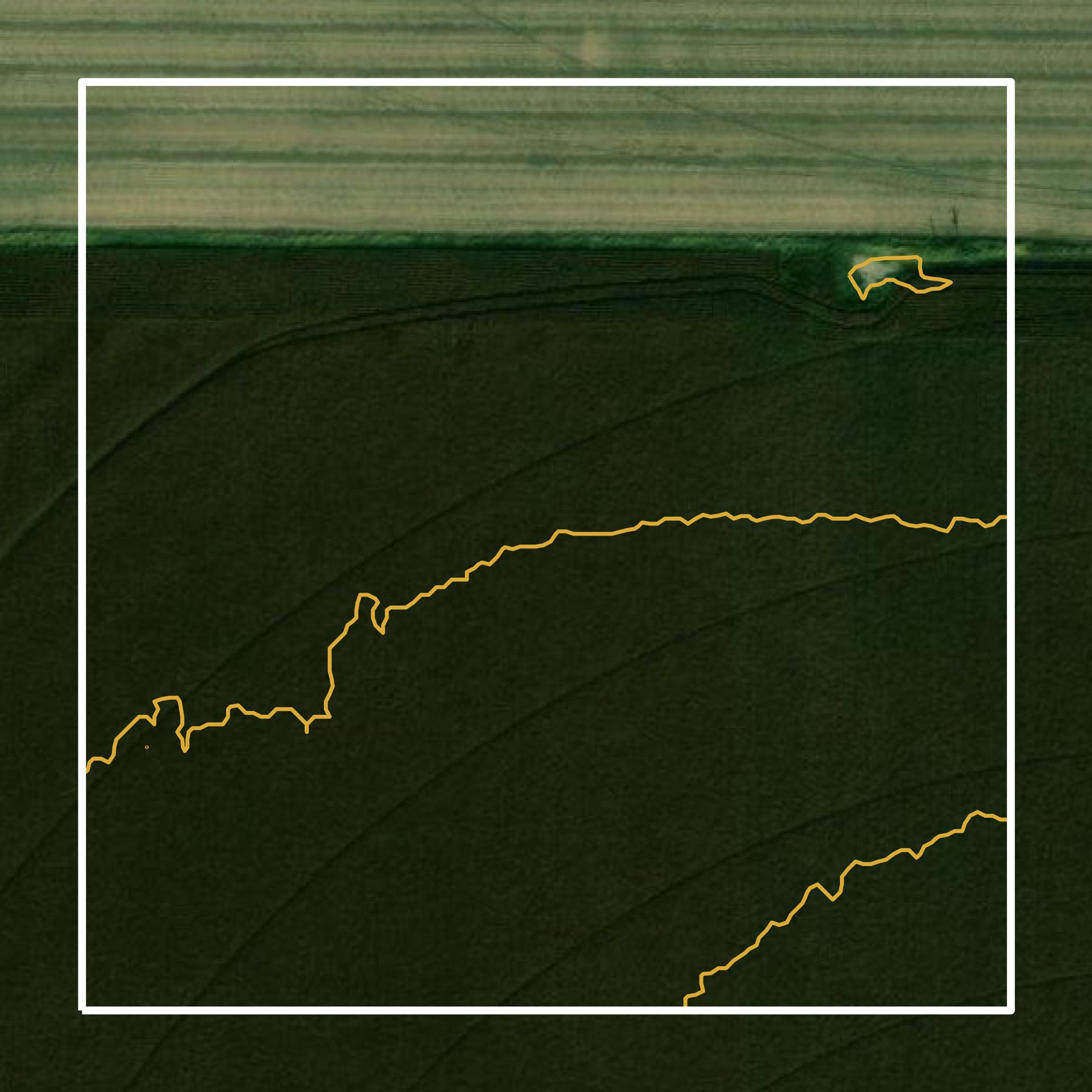 This image shows a contour map in Clay County created using GIS data in Equator.