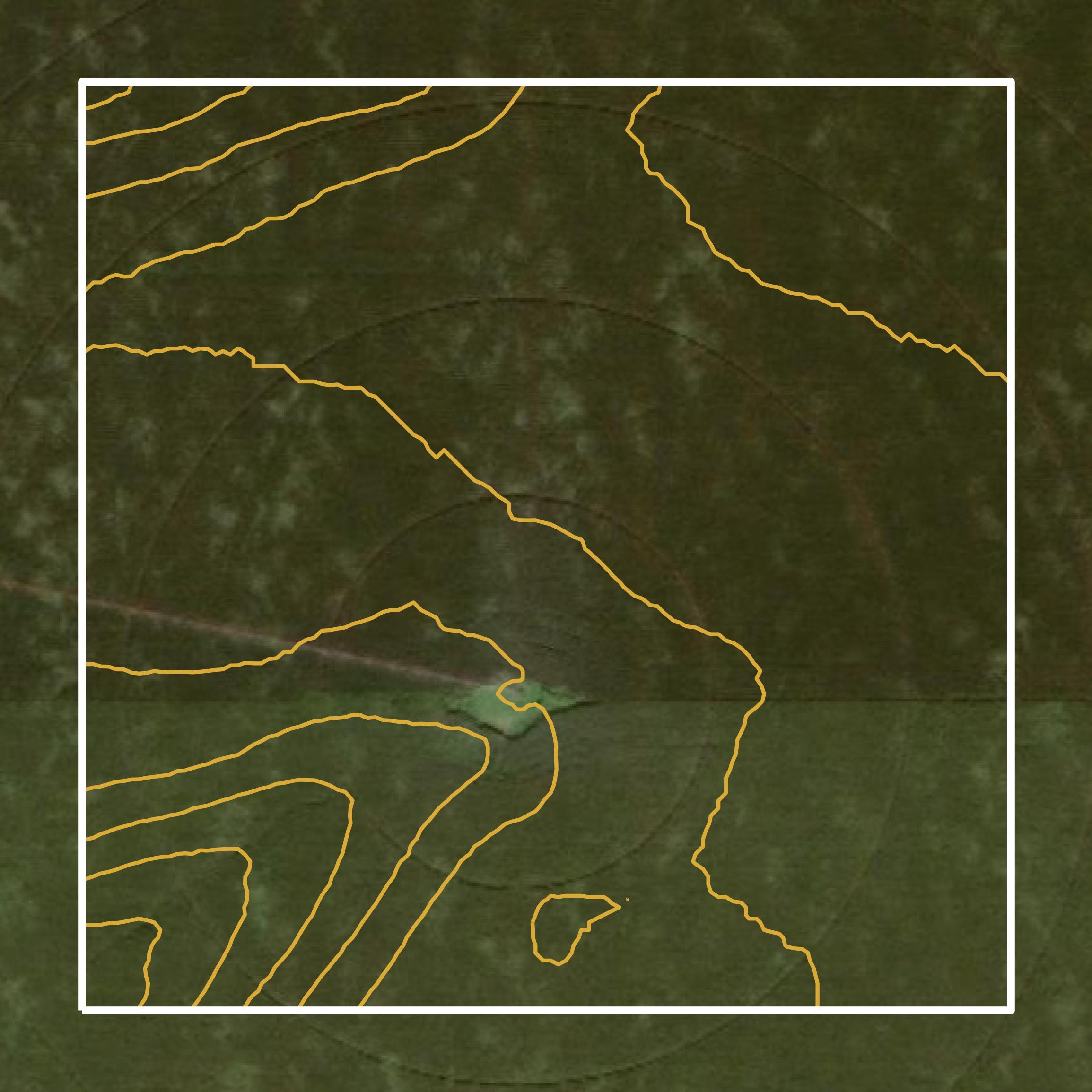 This image shows a contour map in Colfax County created using GIS data in Equator.
